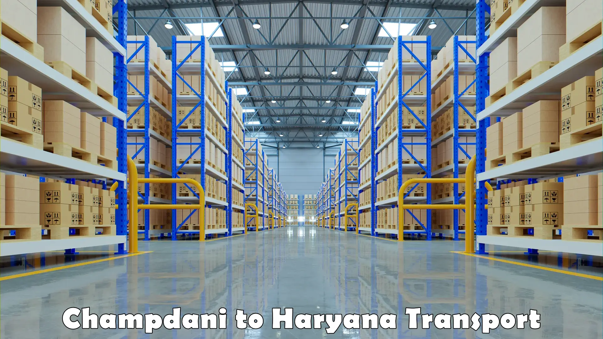 Vehicle parcel service in Champdani to Haryana