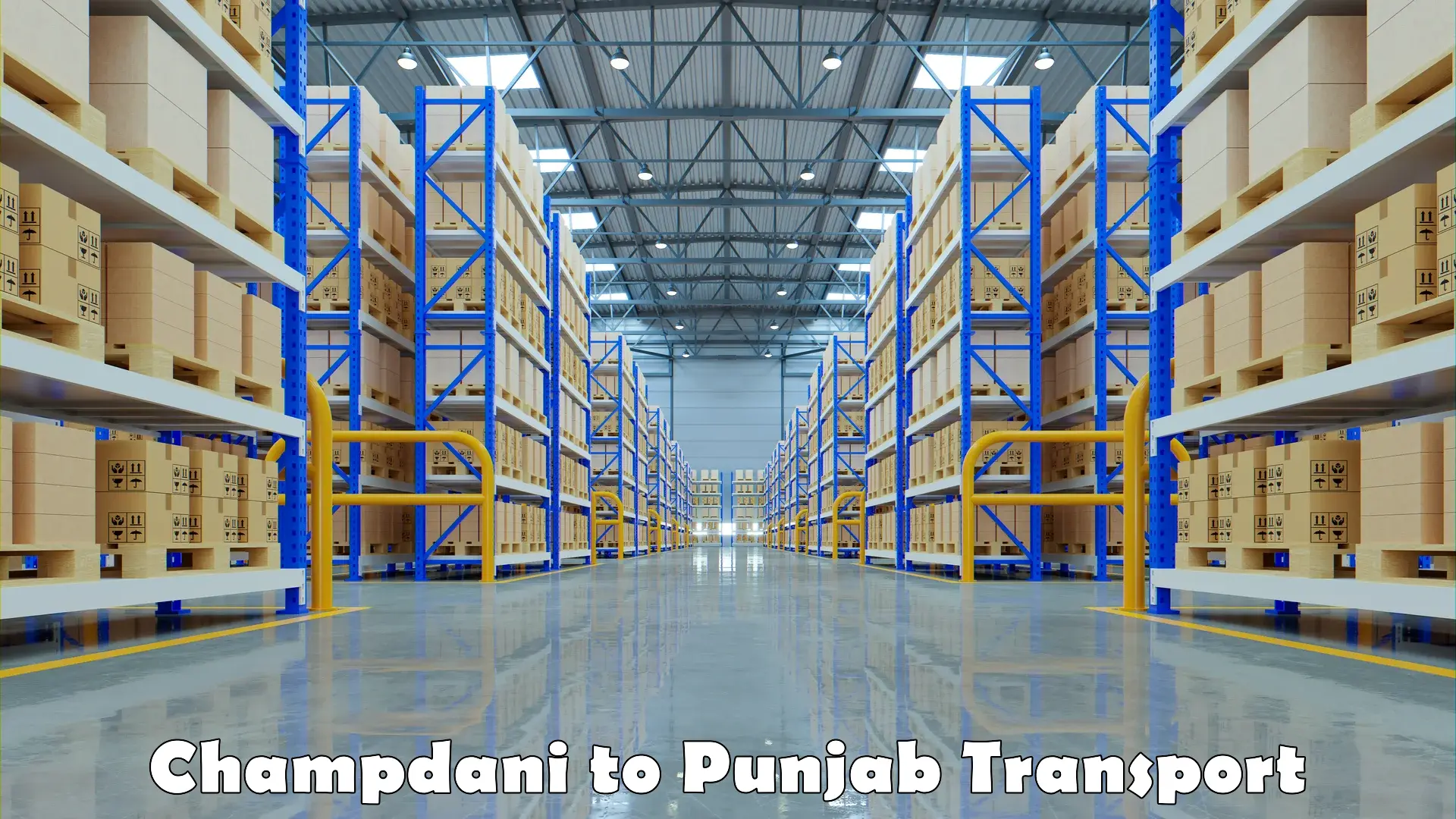 Interstate transport services Champdani to Punjab