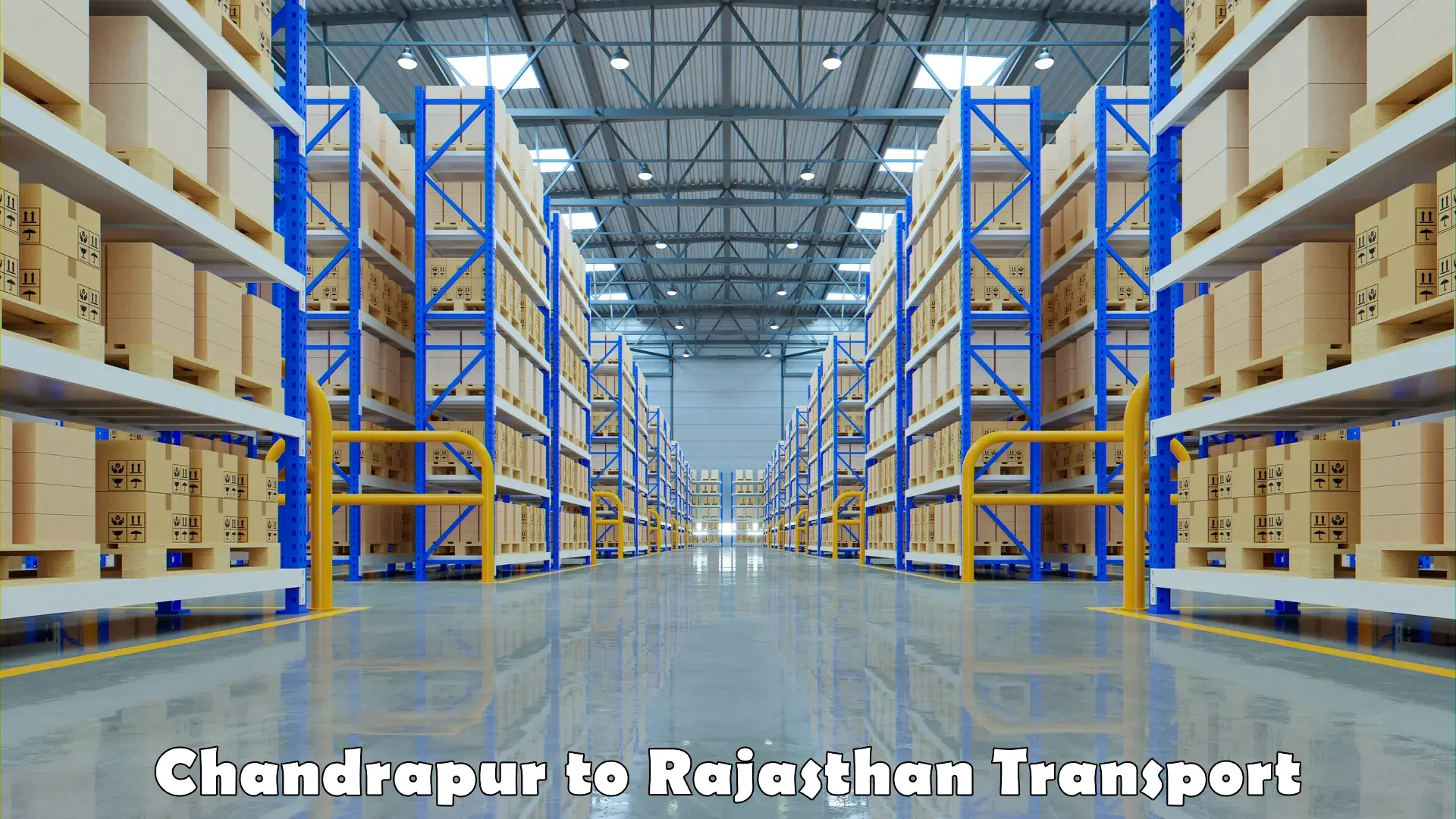 Material transport services Chandrapur to Rajasthan