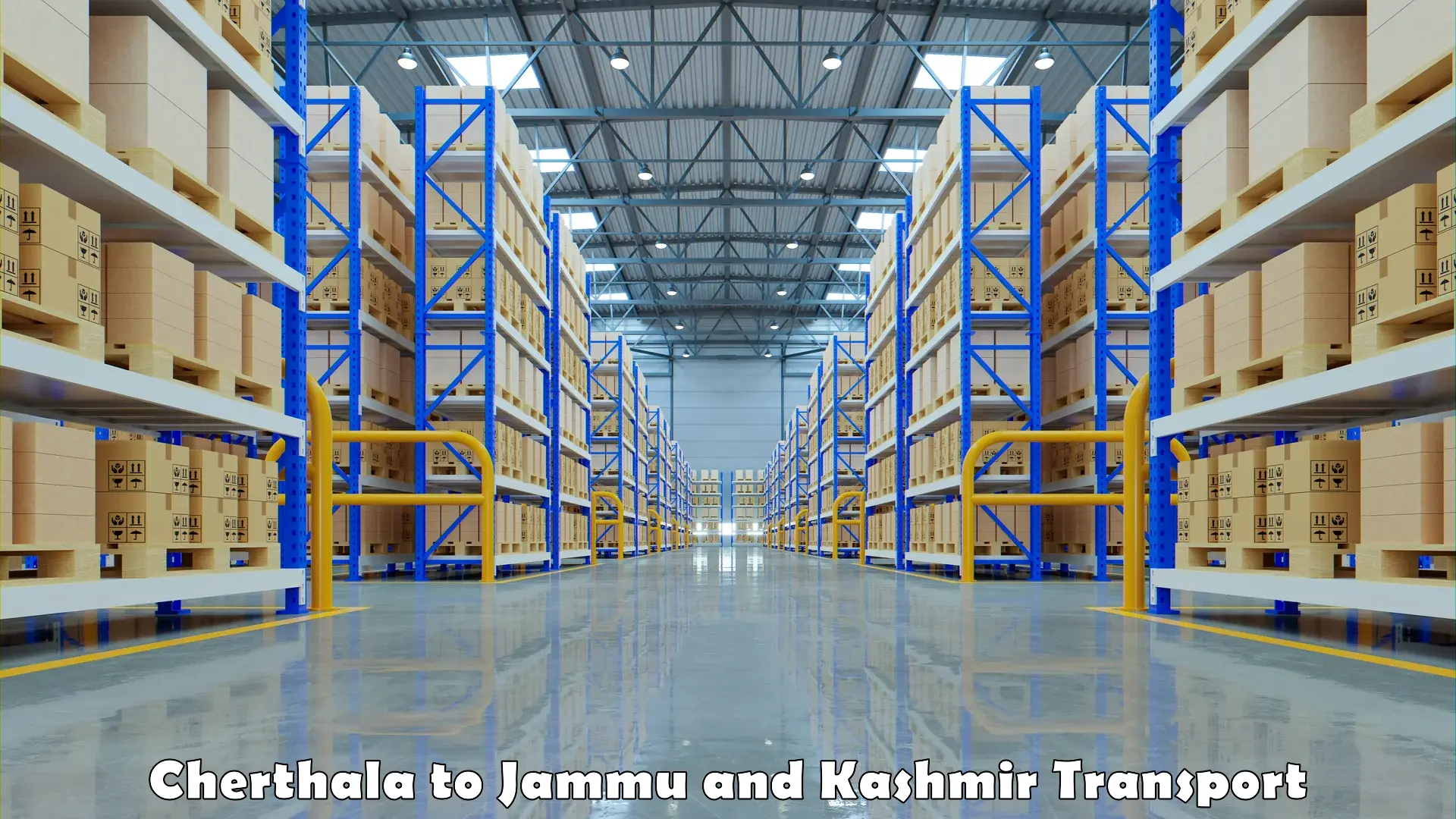 Domestic goods transportation services in Cherthala to Jammu and Kashmir