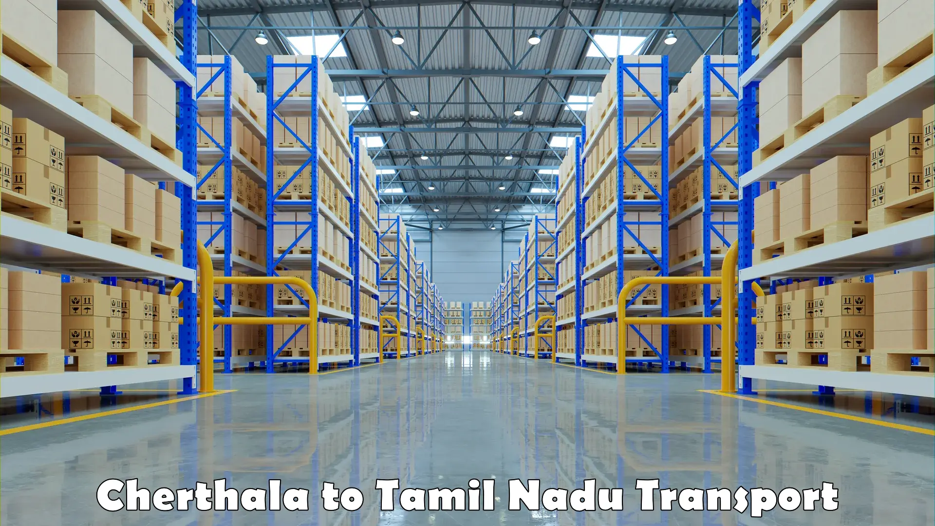Two wheeler parcel service Cherthala to Thiruvadanai