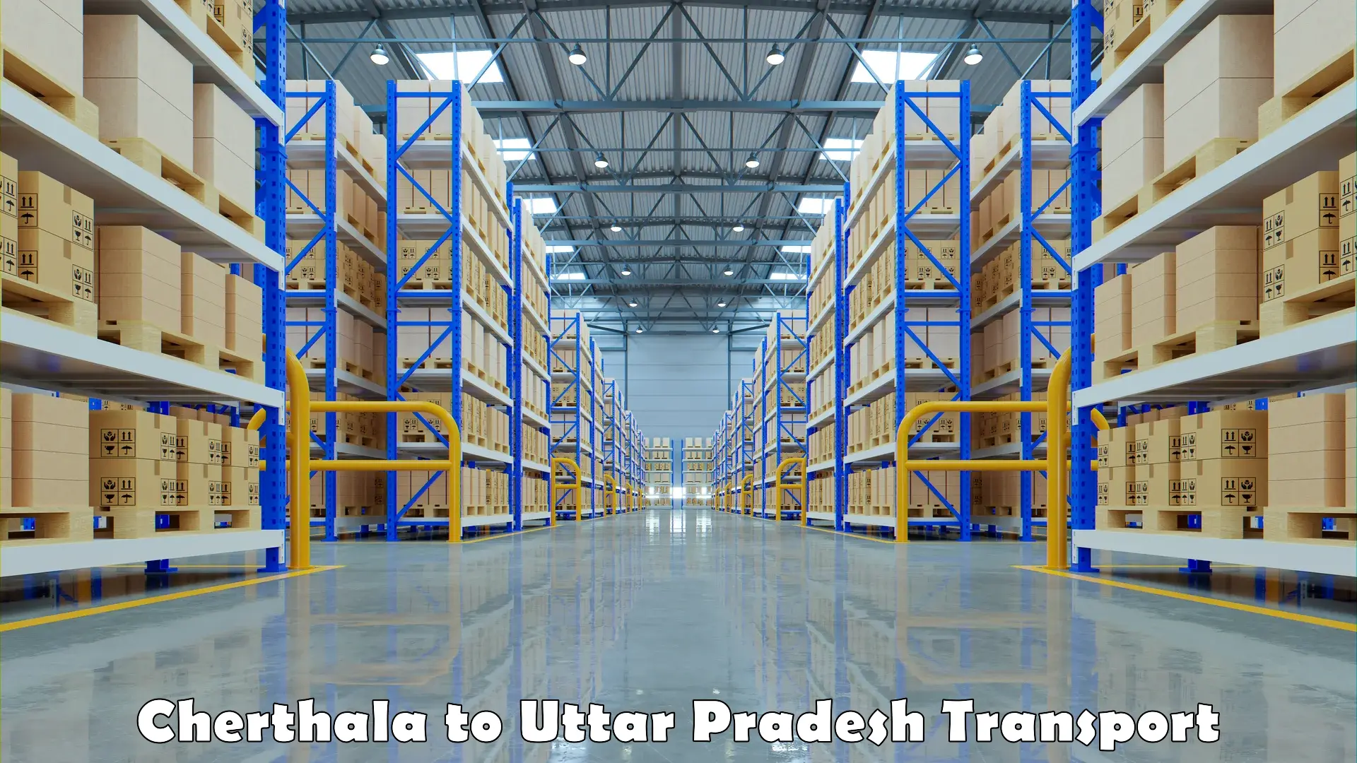 India truck logistics services Cherthala to Uttar Pradesh