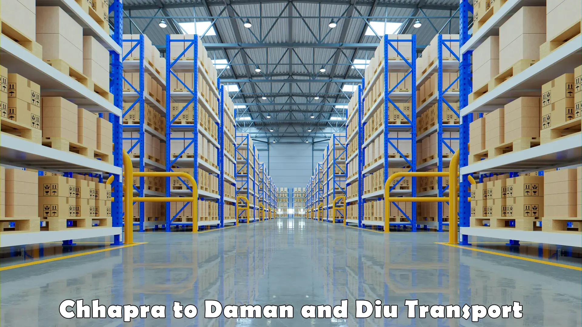 Parcel transport services Chhapra to Daman and Diu