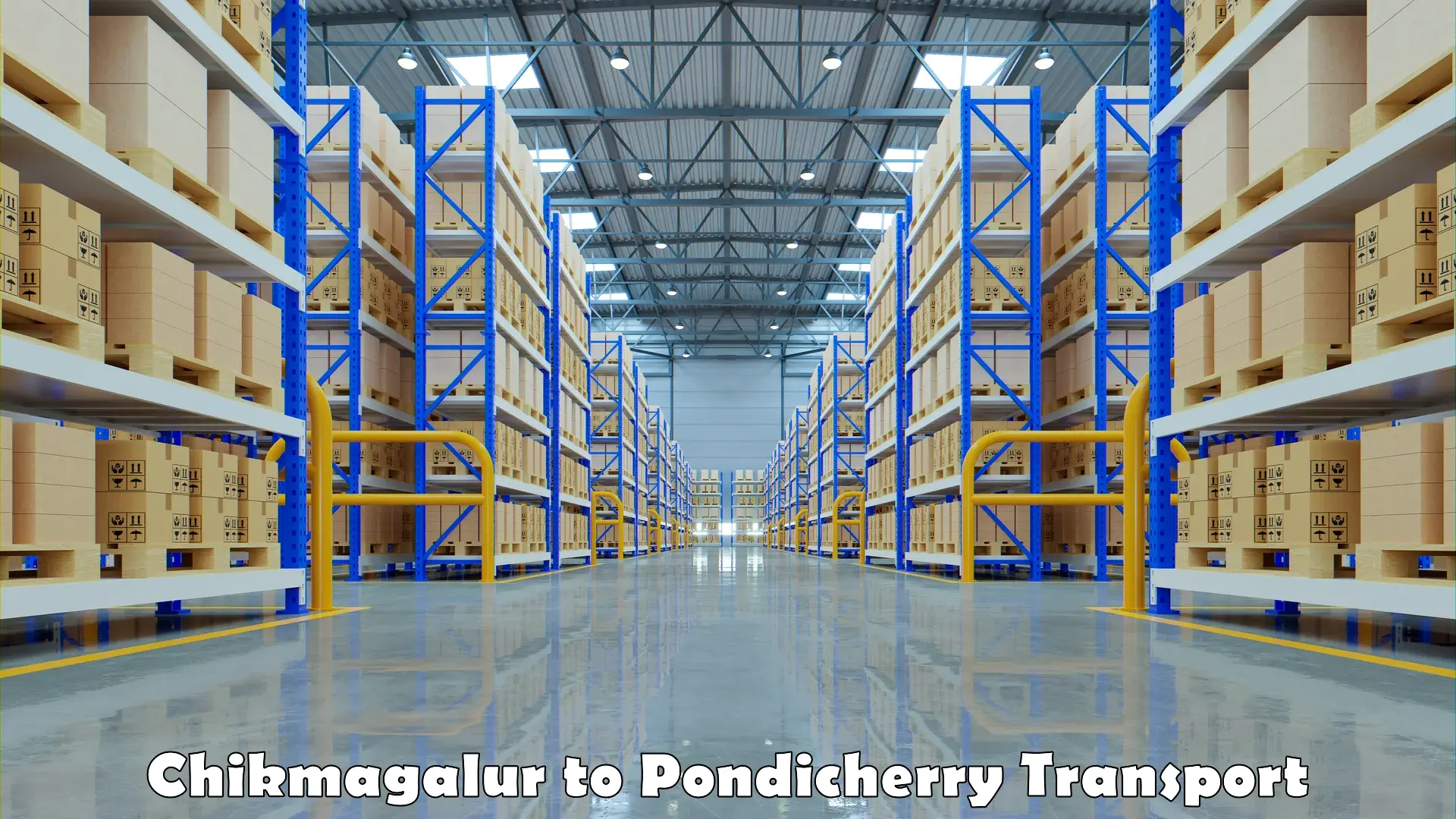 Container transport service Chikmagalur to Pondicherry University