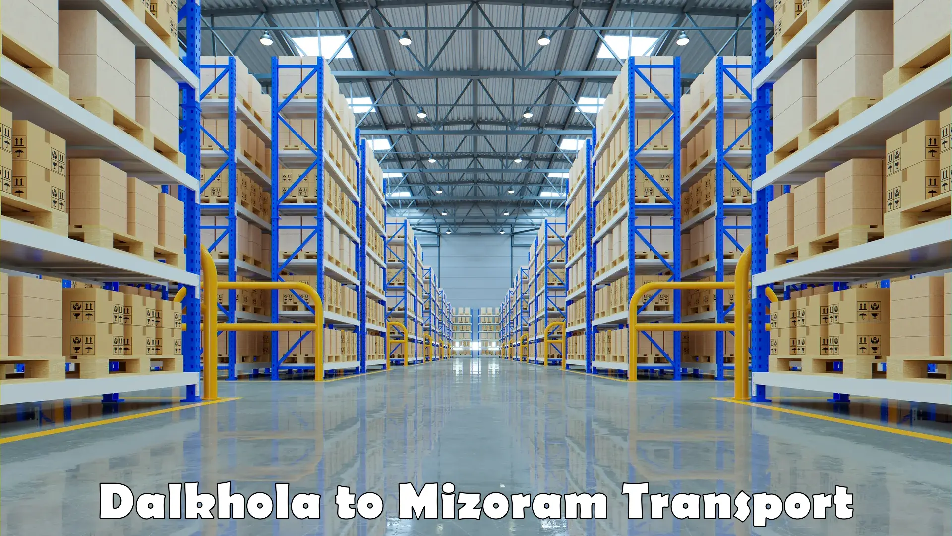 Cargo train transport services Dalkhola to Mizoram