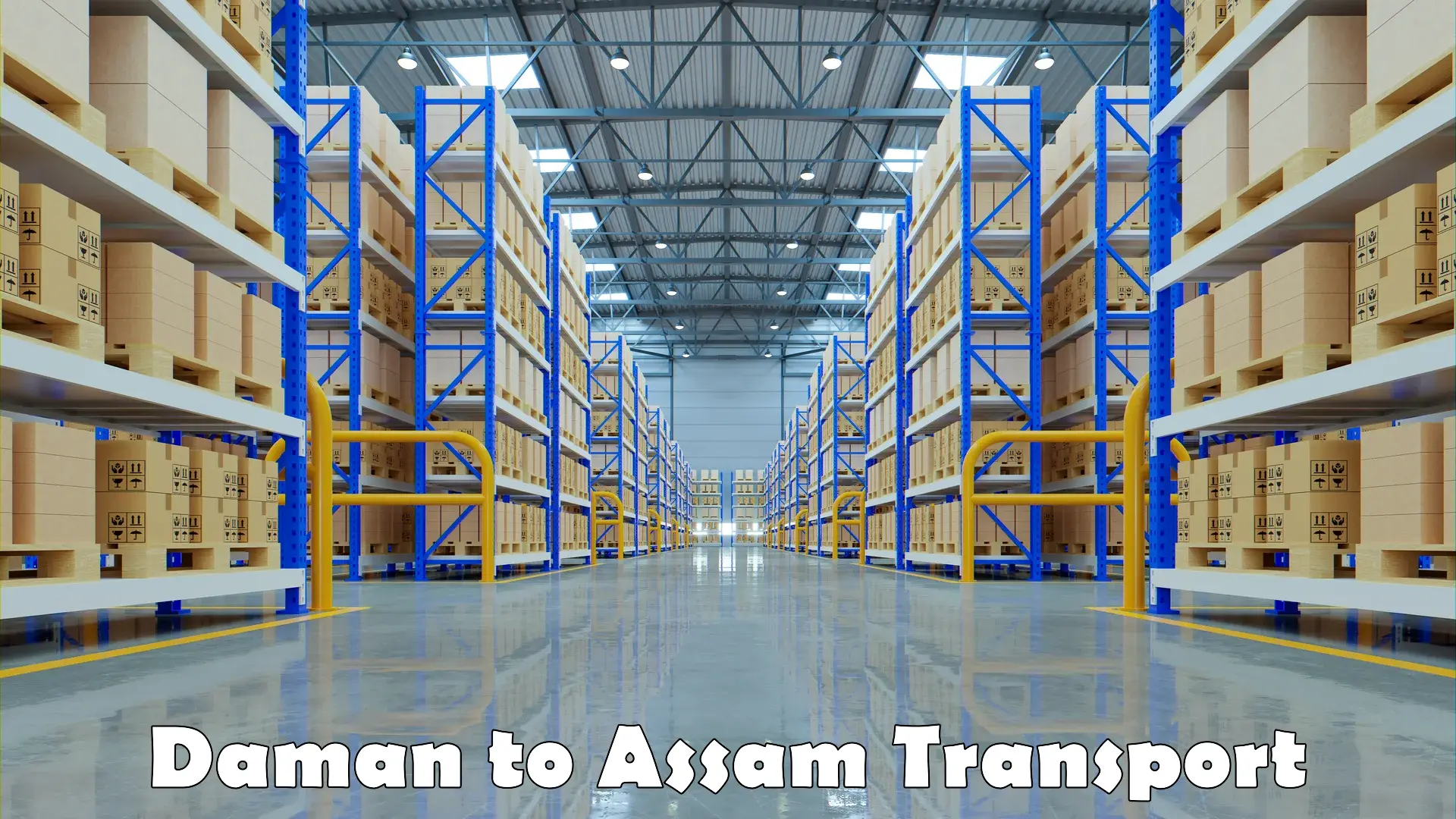 Bike shipping service Daman to Assam