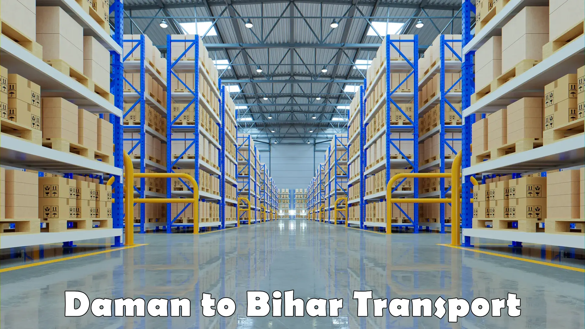 India truck logistics services Daman to Bihar