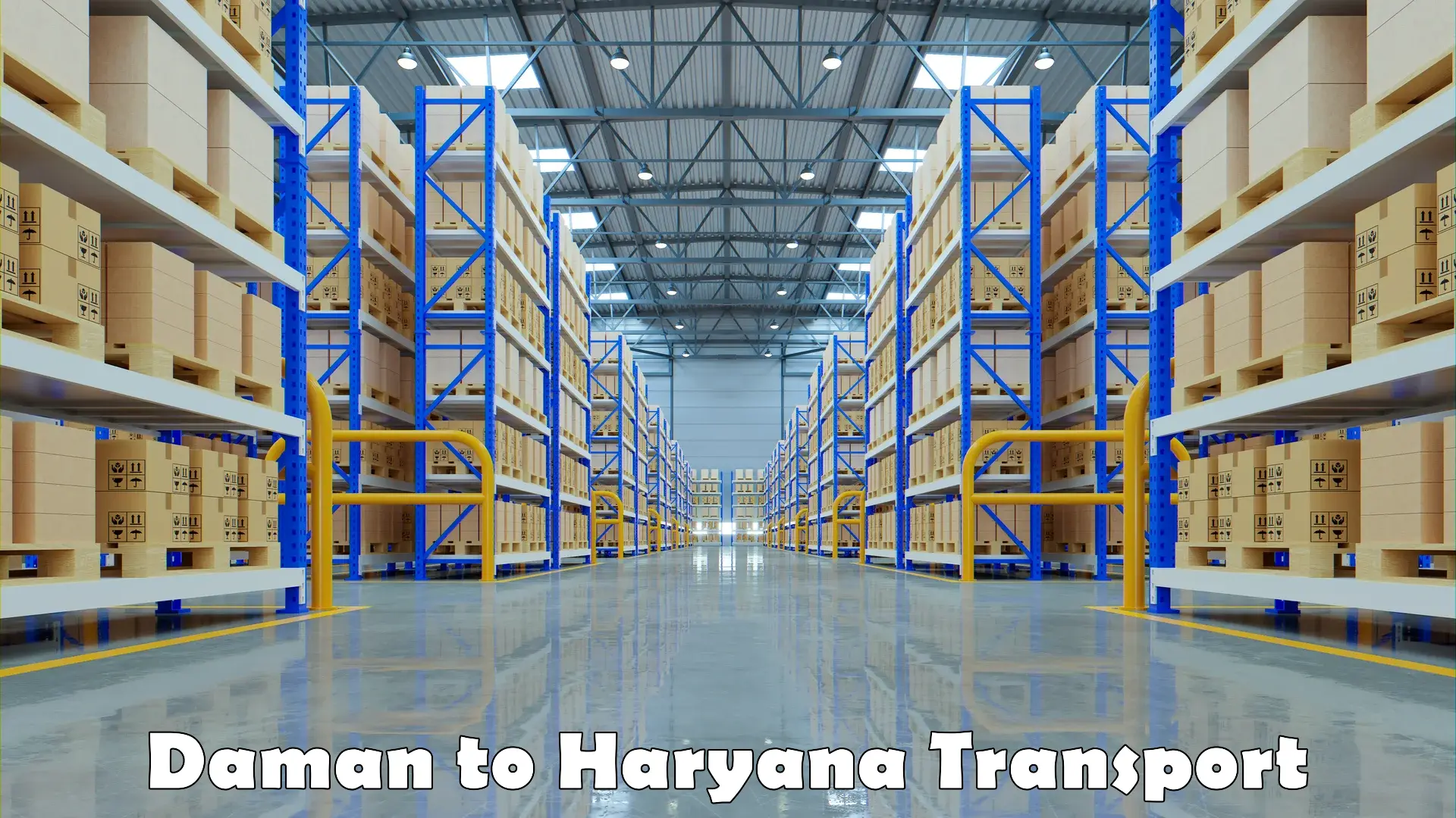 Online transport Daman to Haryana