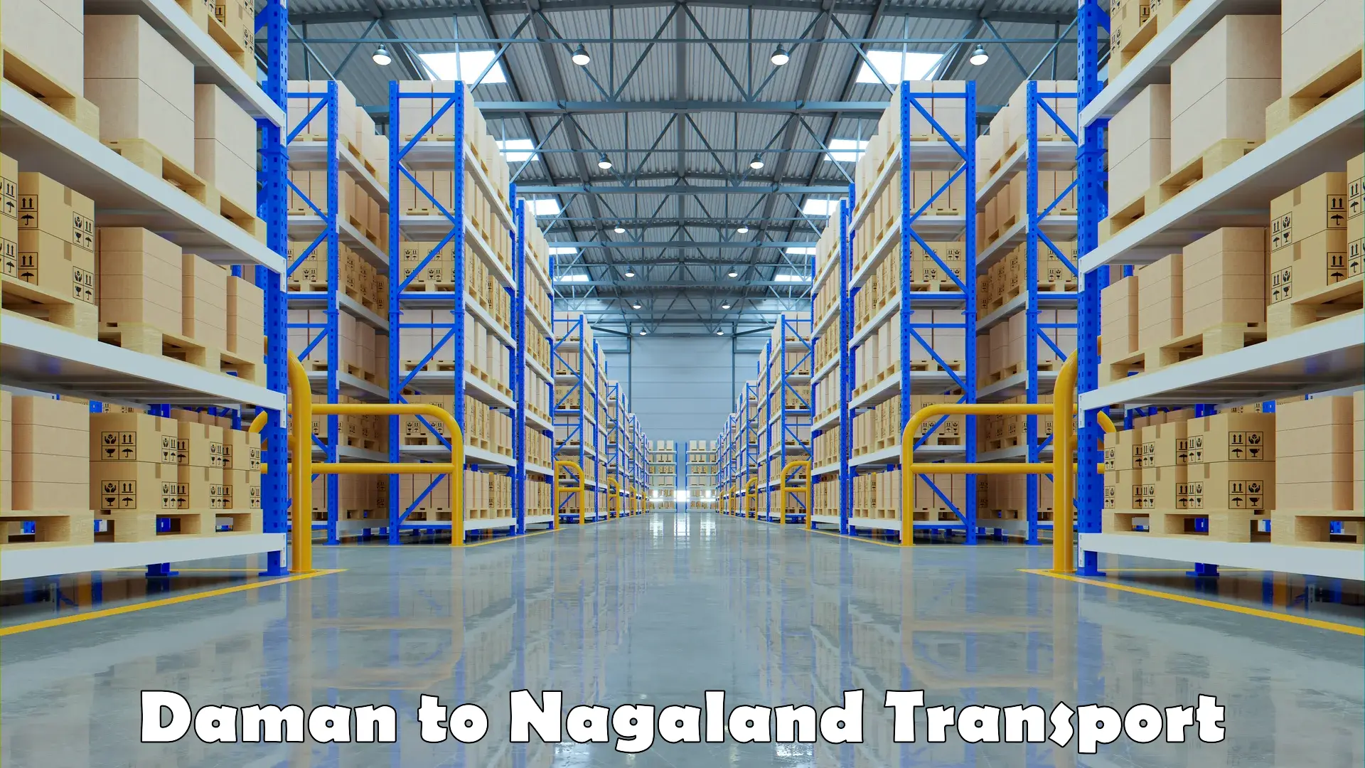 Nearest transport service in Daman to Nagaland