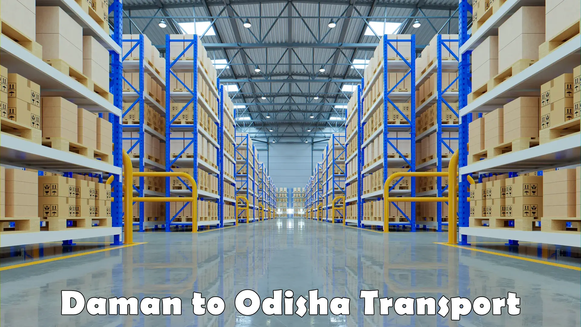 Inland transportation services Daman to Odisha