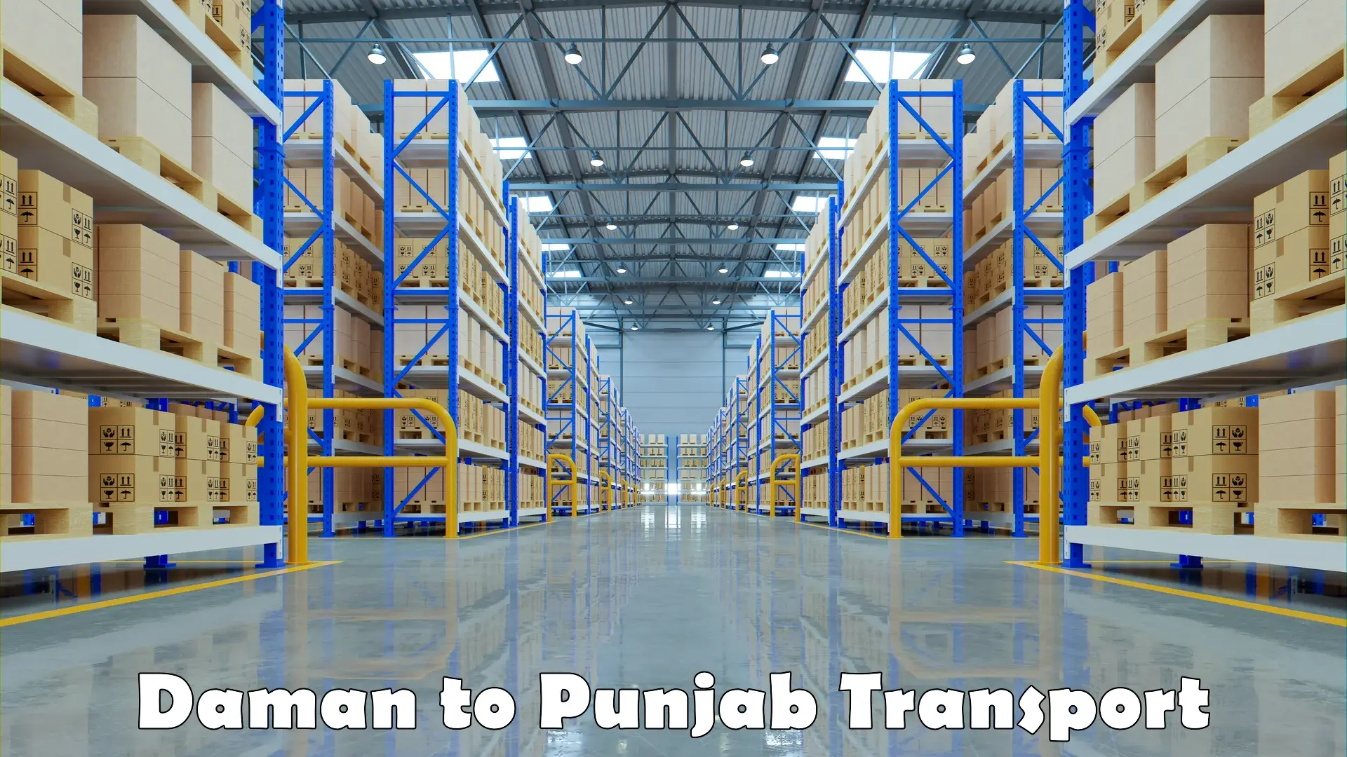 Container transport service Daman to Fatehgarh Sahib