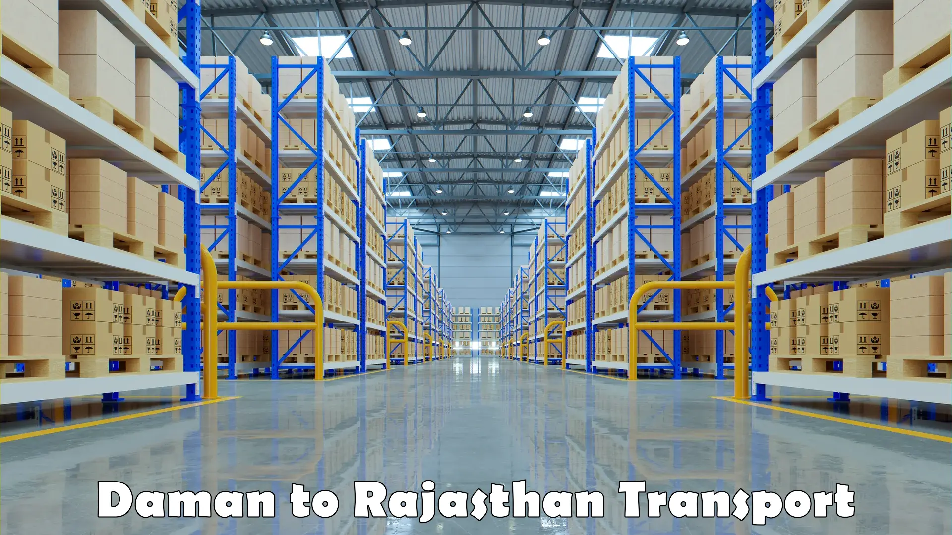 Material transport services Daman to Rajasthan