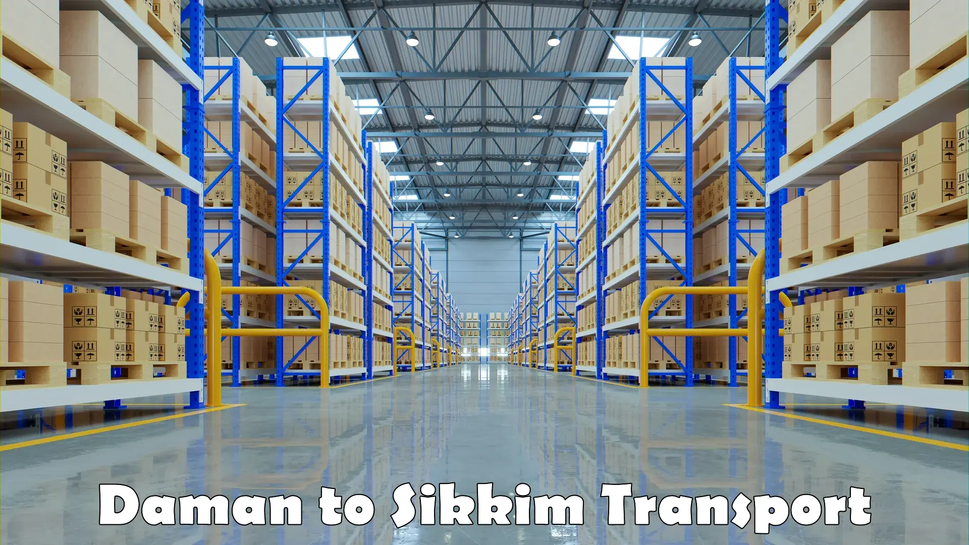 Container transportation services Daman to North Sikkim