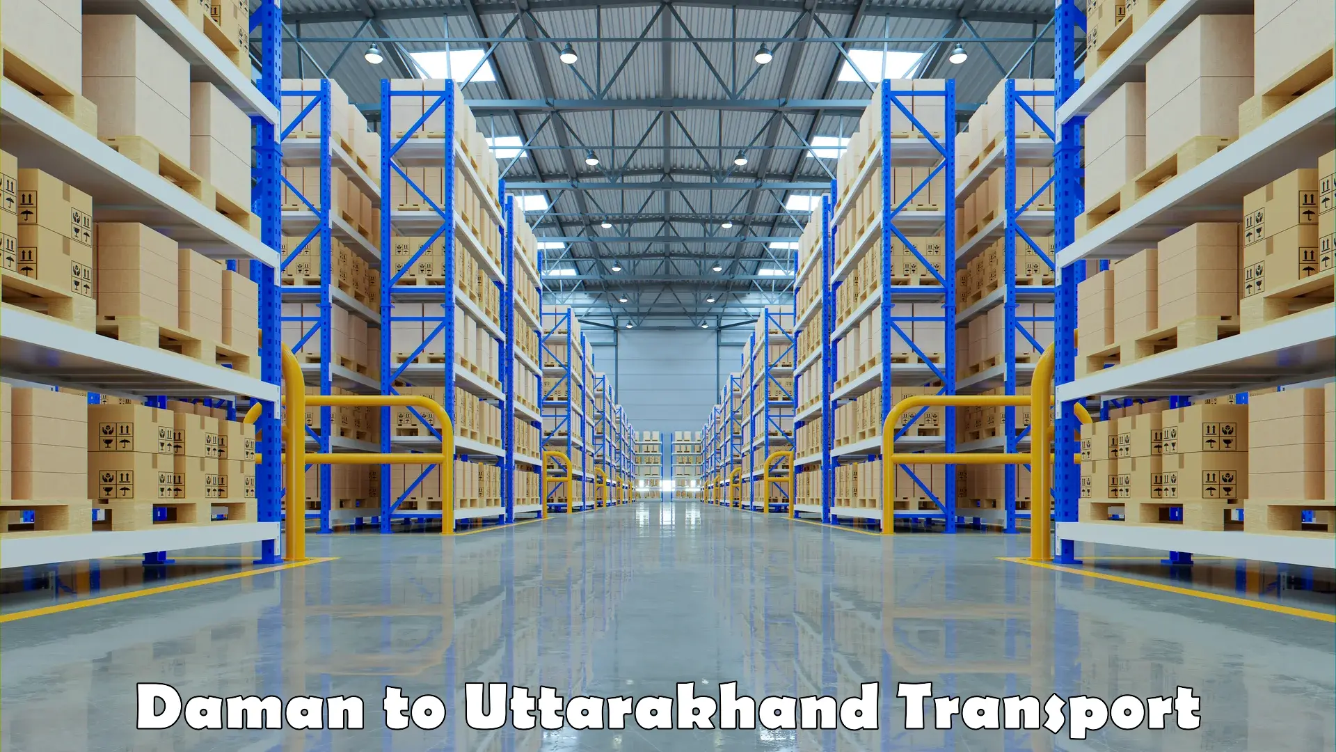 Container transportation services Daman to Uttarakhand