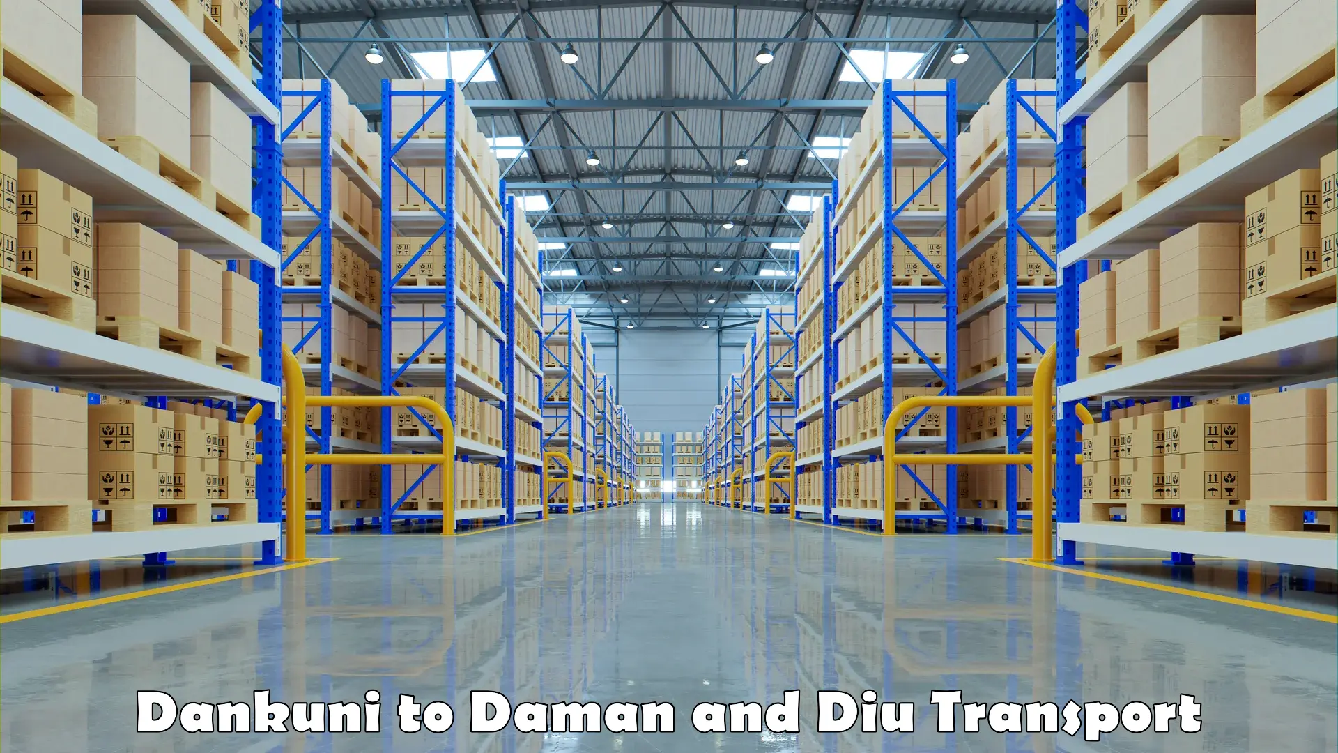 Daily parcel service transport Dankuni to Daman and Diu
