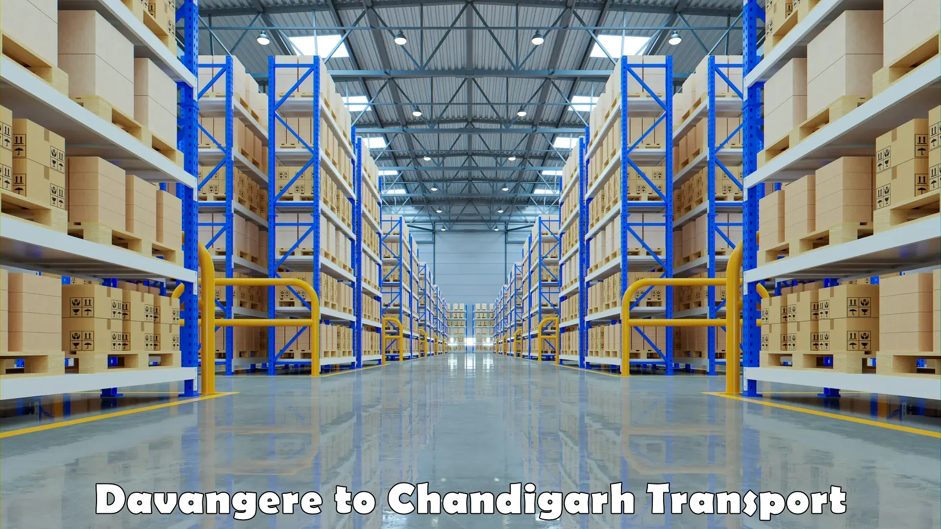 Express transport services Davangere to Chandigarh