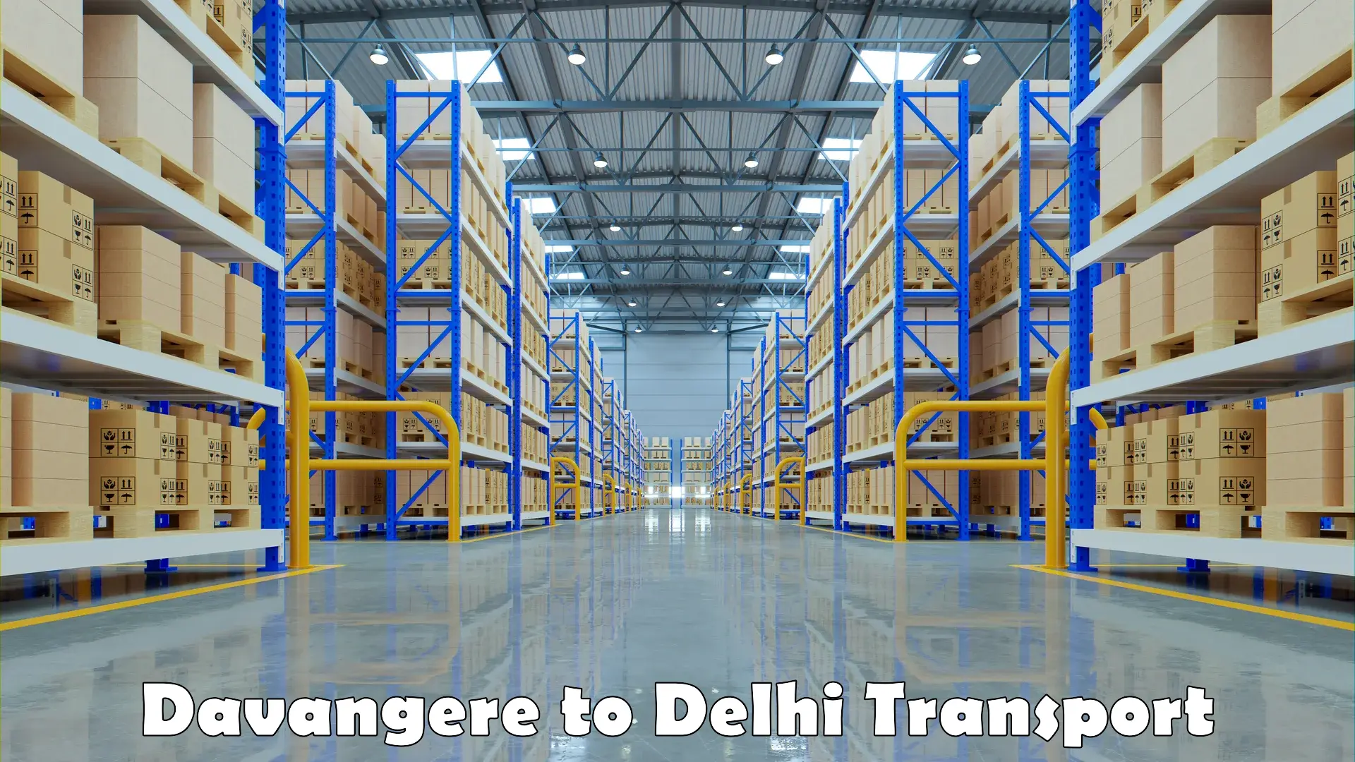 Intercity goods transport Davangere to Delhi