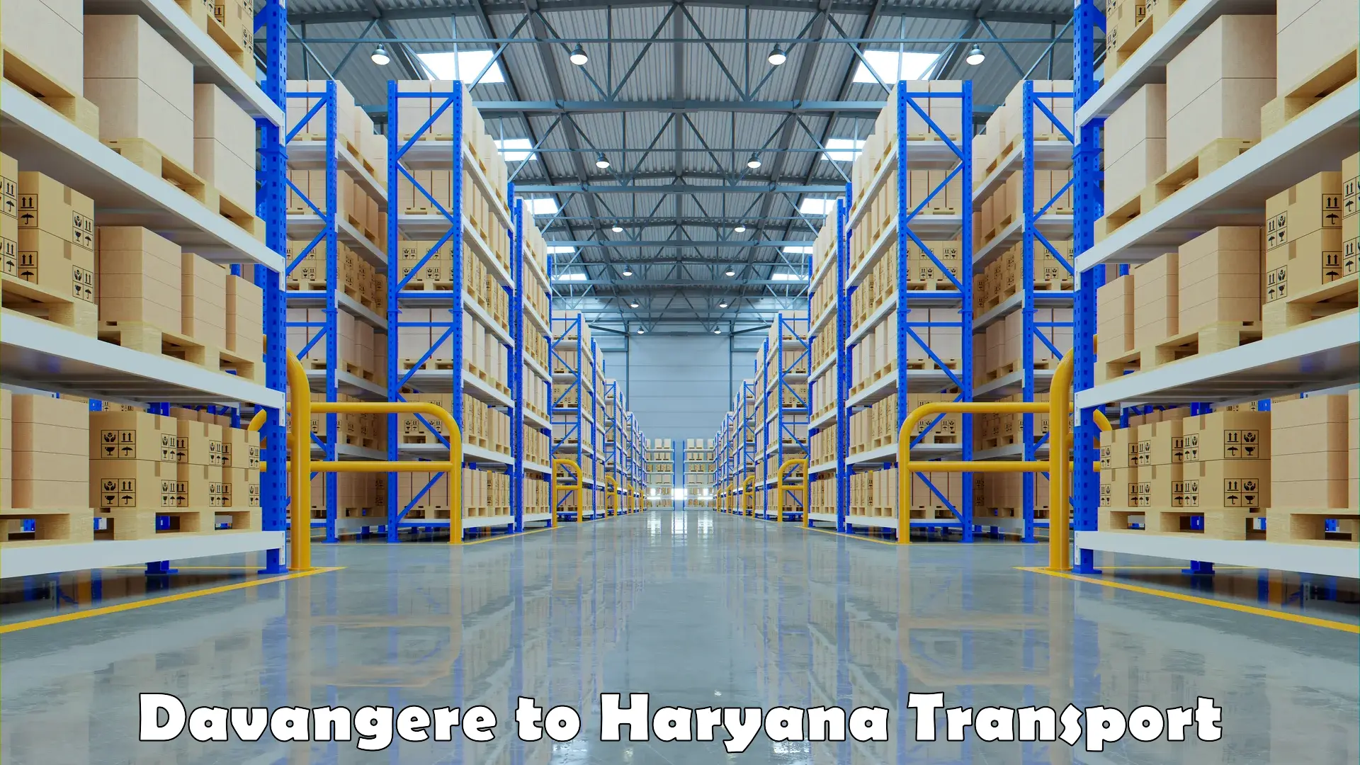 Express transport services Davangere to Haryana
