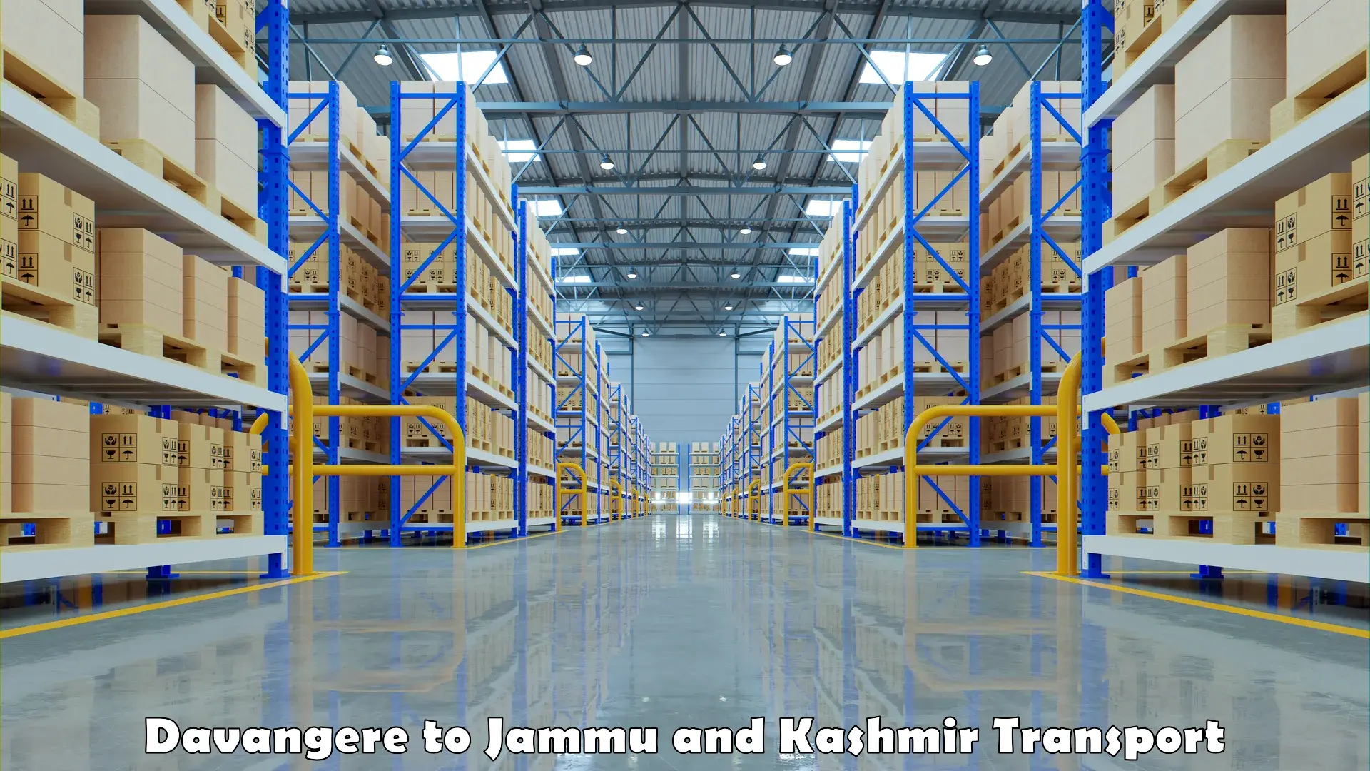 Pick up transport service Davangere to Jammu and Kashmir