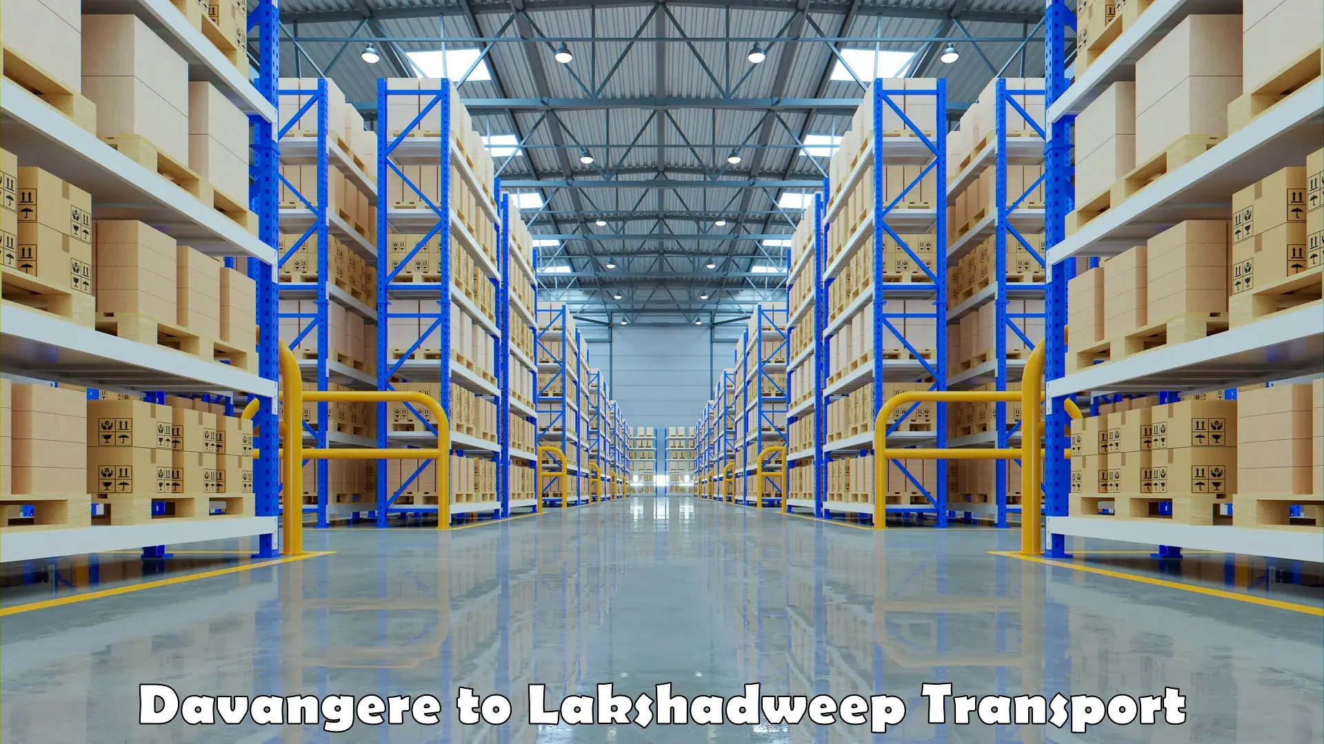 Air cargo transport services Davangere to Lakshadweep