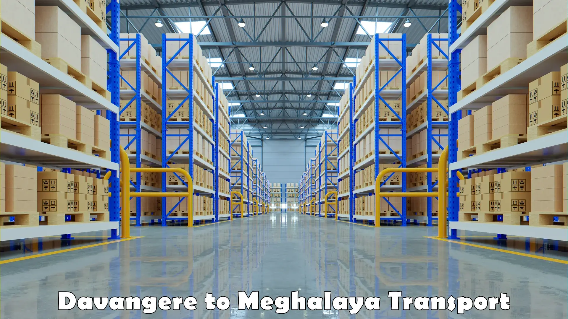 Goods transport services Davangere to Meghalaya