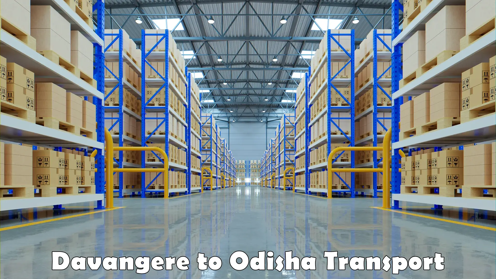 Transport shared services Davangere to Odisha