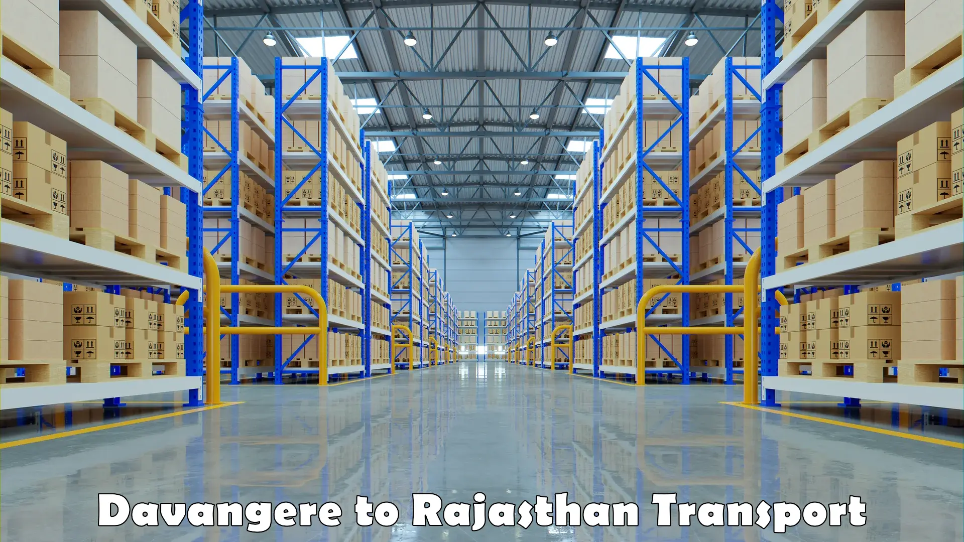 Part load transport service in India in Davangere to Rajasthan