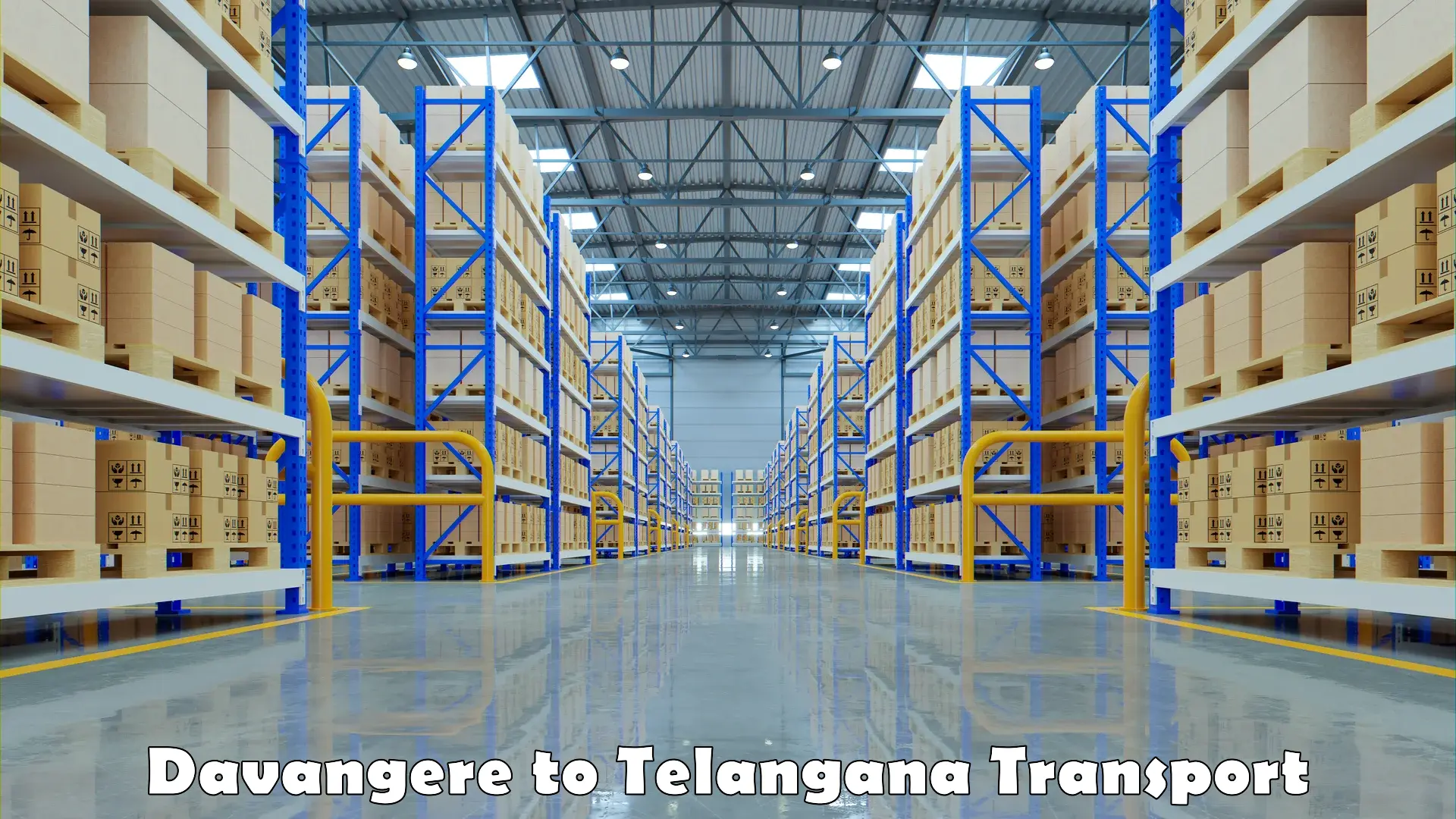 Transport in sharing Davangere to Telangana