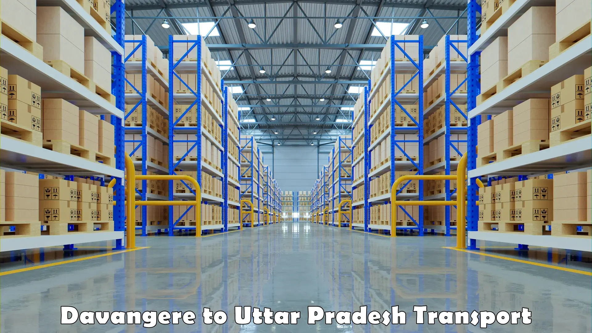 Road transport online services Davangere to Uttar Pradesh