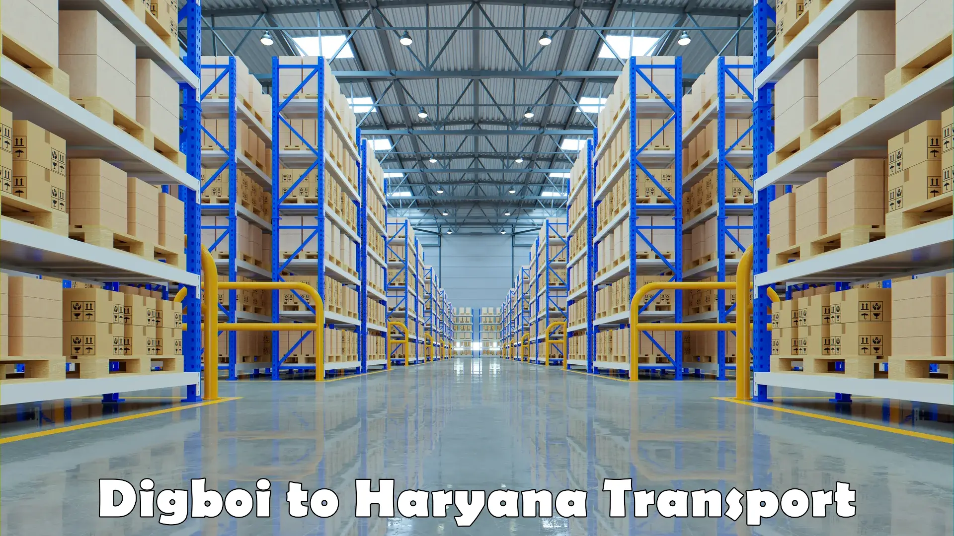 Vehicle courier services in Digboi to Haryana