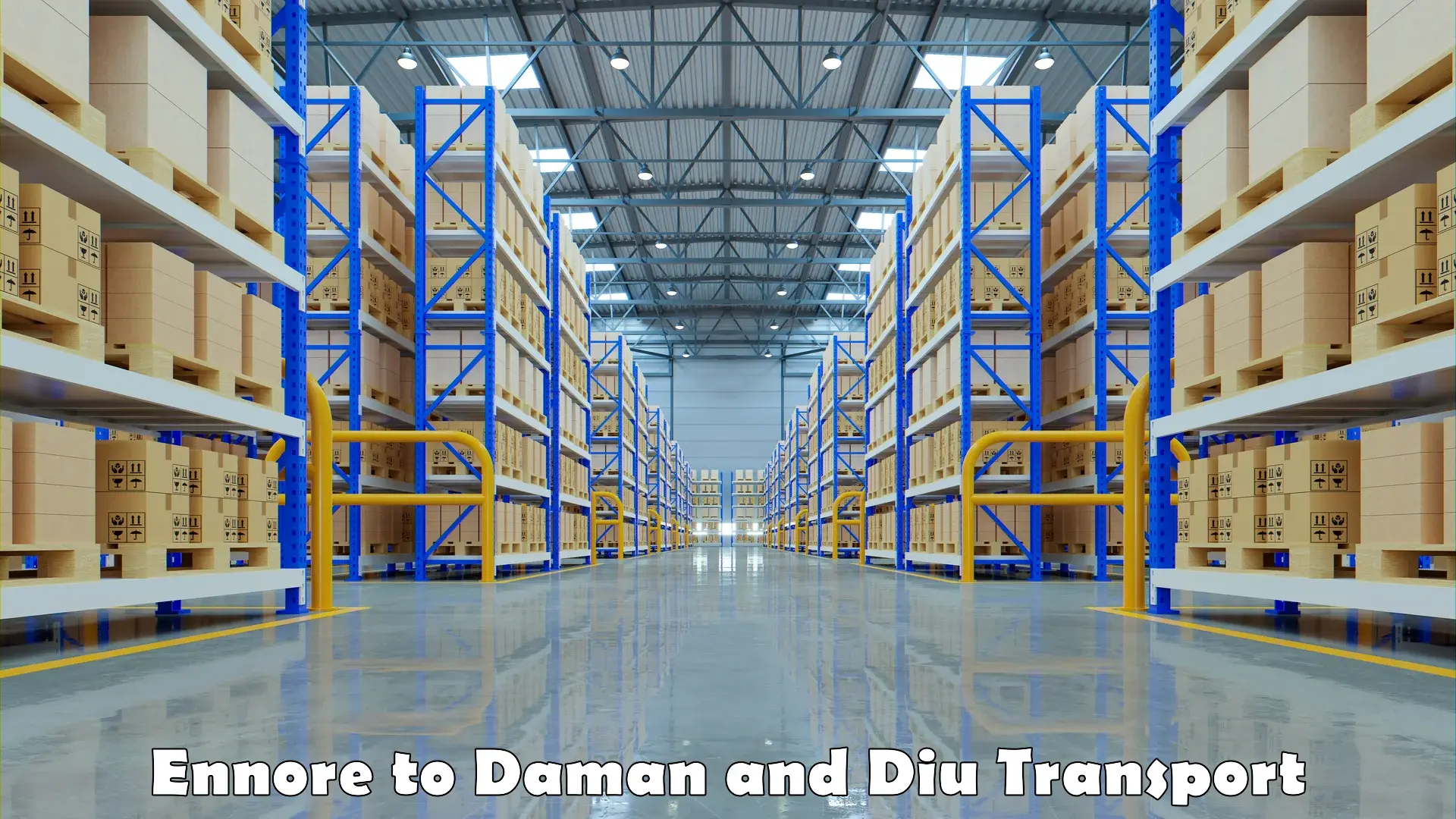 Part load transport service in India Ennore to Daman and Diu