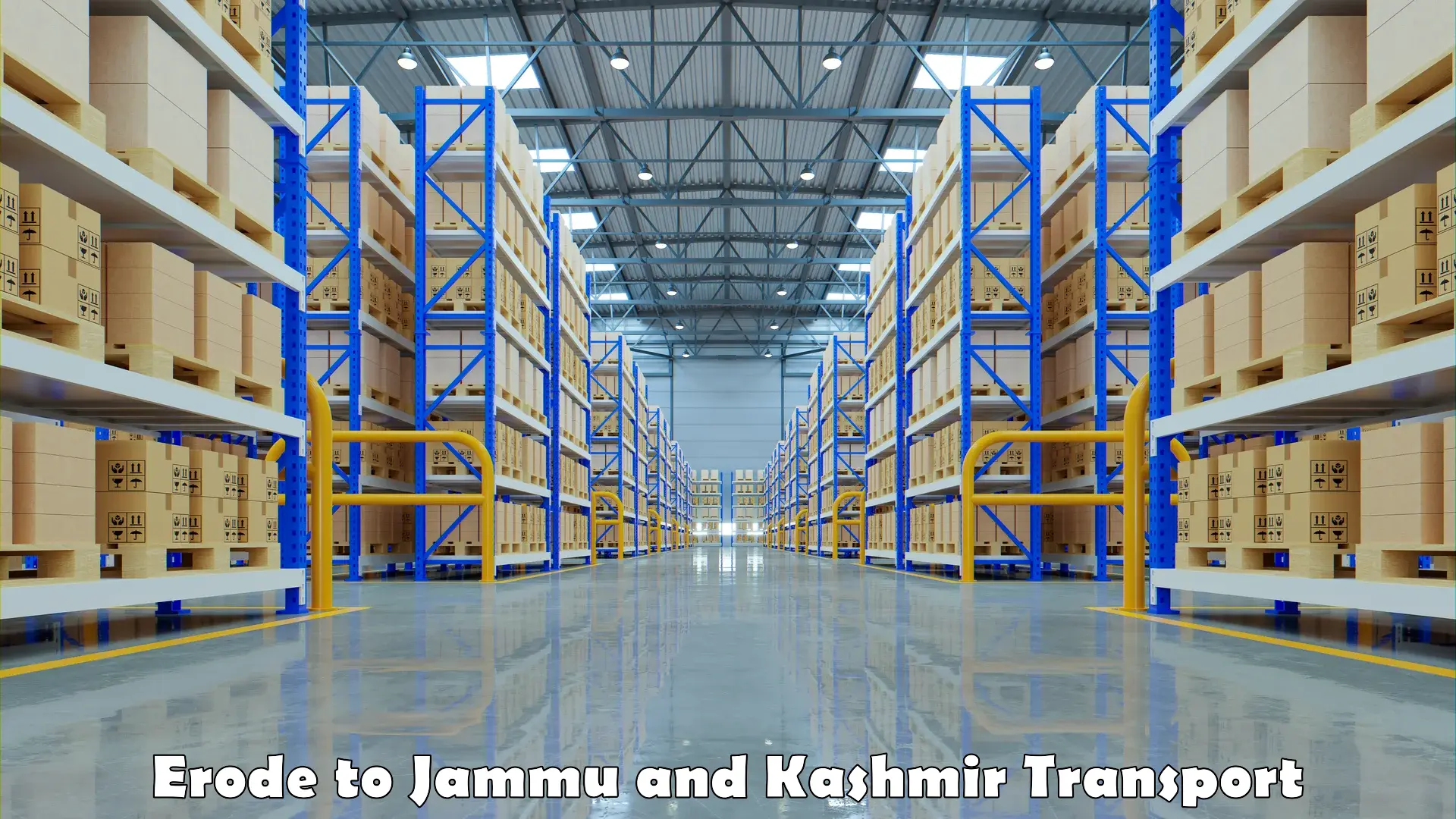 Lorry transport service Erode to Jammu and Kashmir