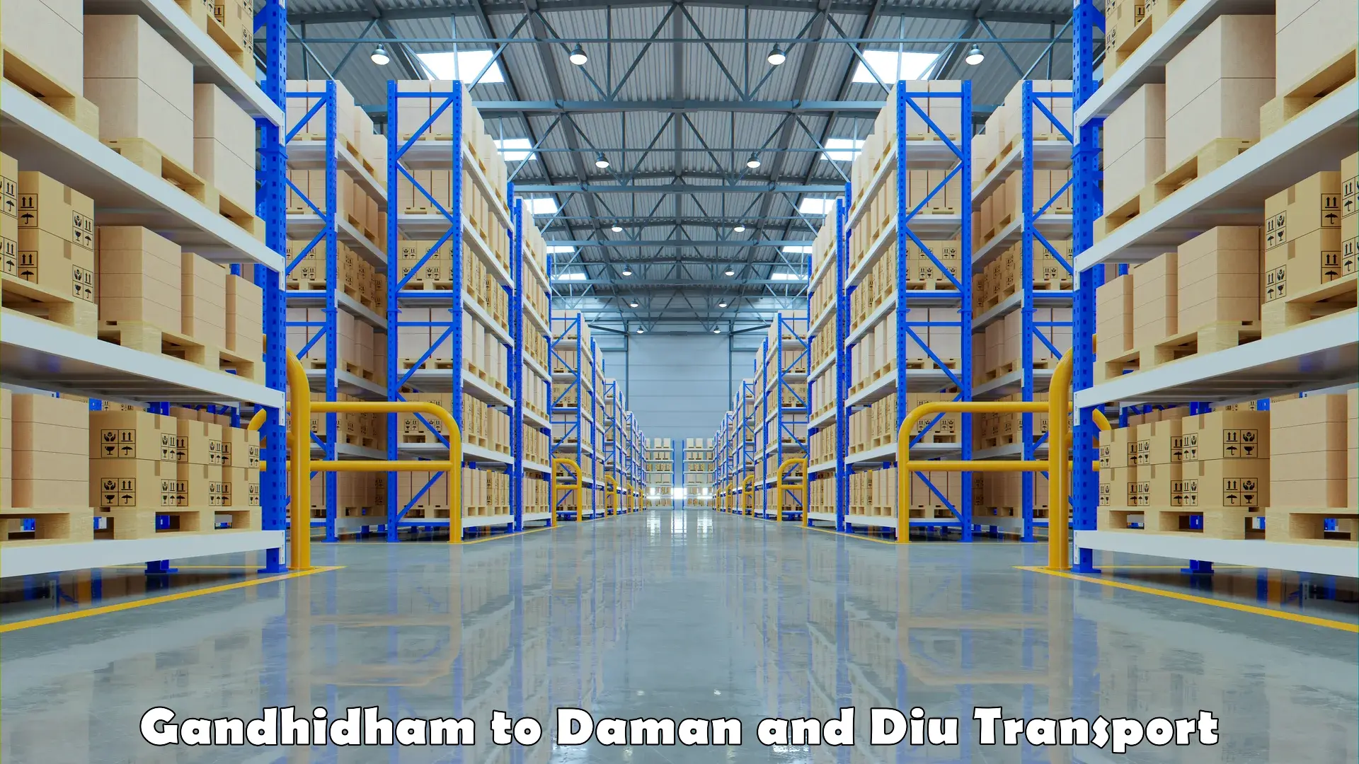 Logistics transportation services Gandhidham to Daman and Diu