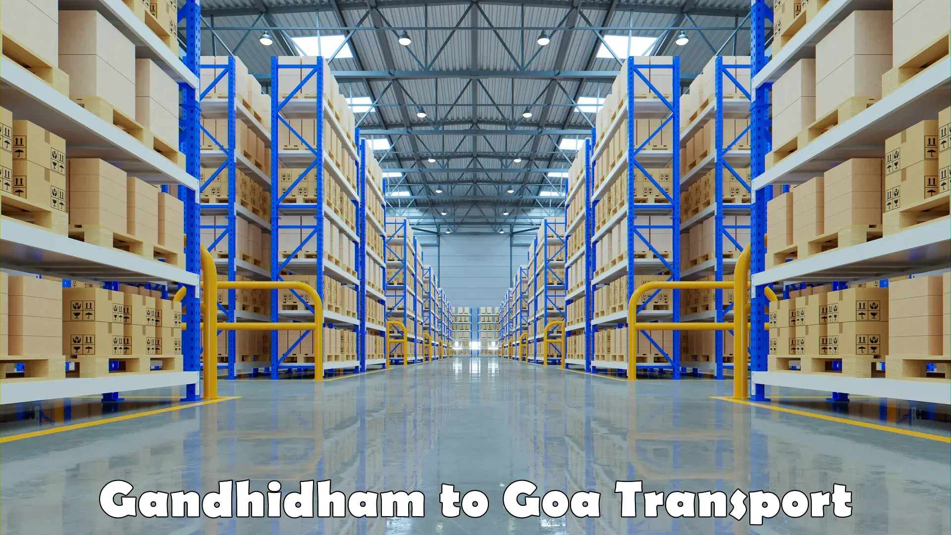 Delivery service Gandhidham to Goa University