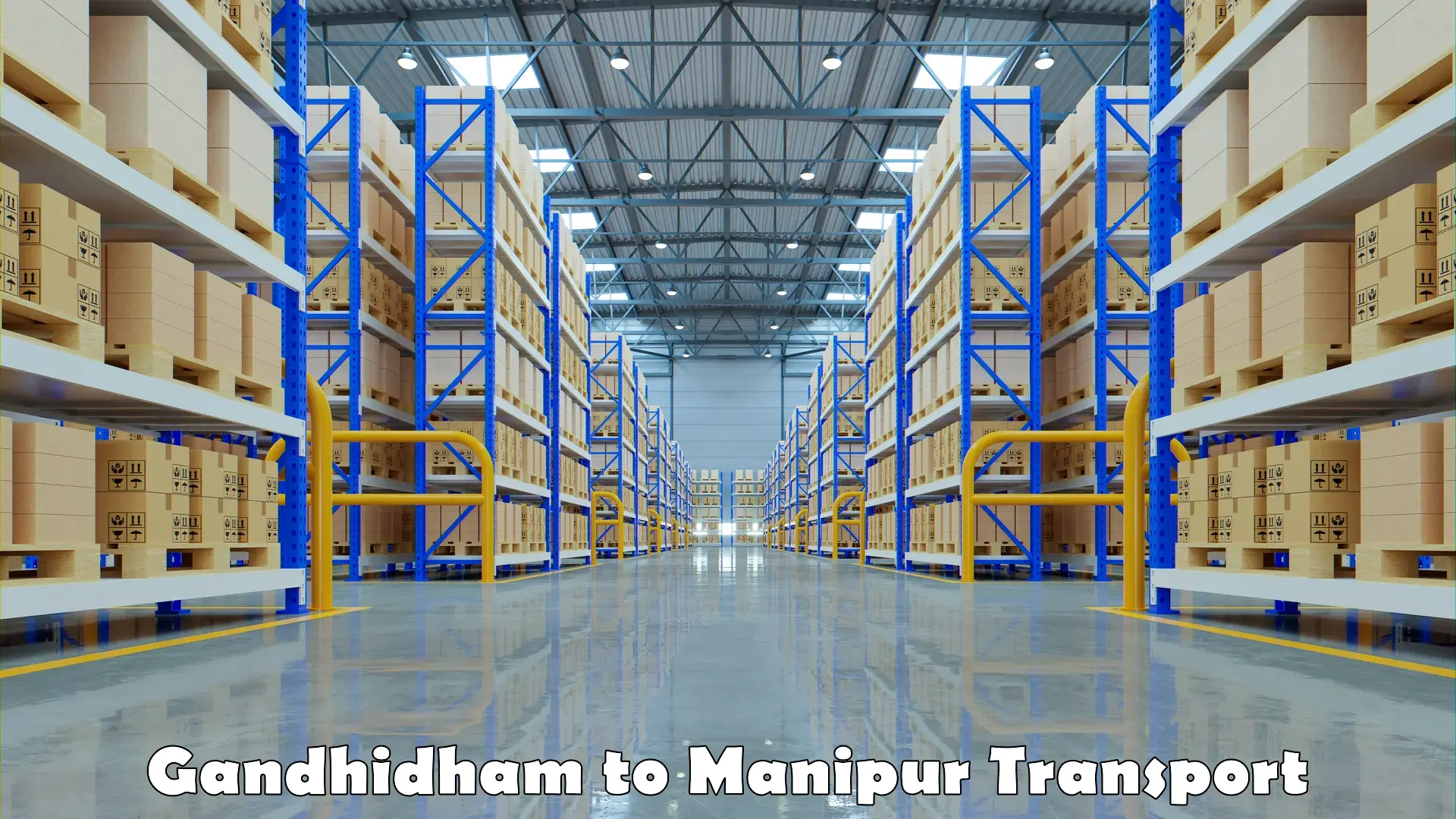 Road transport services Gandhidham to Chandel