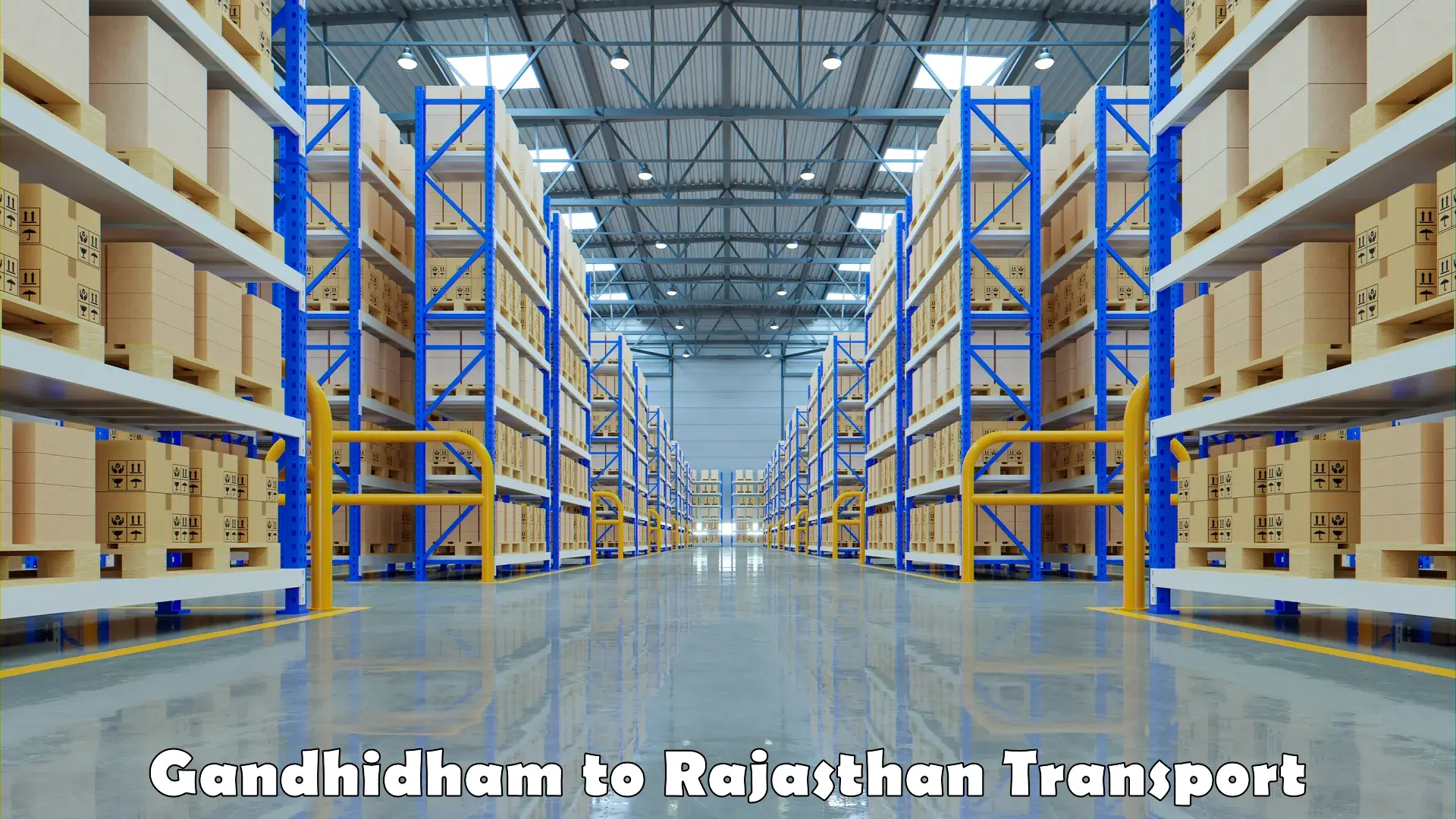 Interstate goods transport Gandhidham to Bhadra Hanumangarh