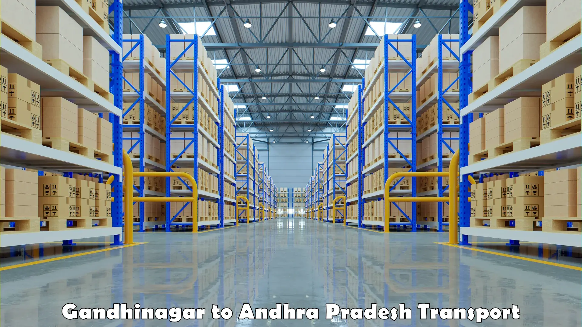 Material transport services Gandhinagar to Kanigiri