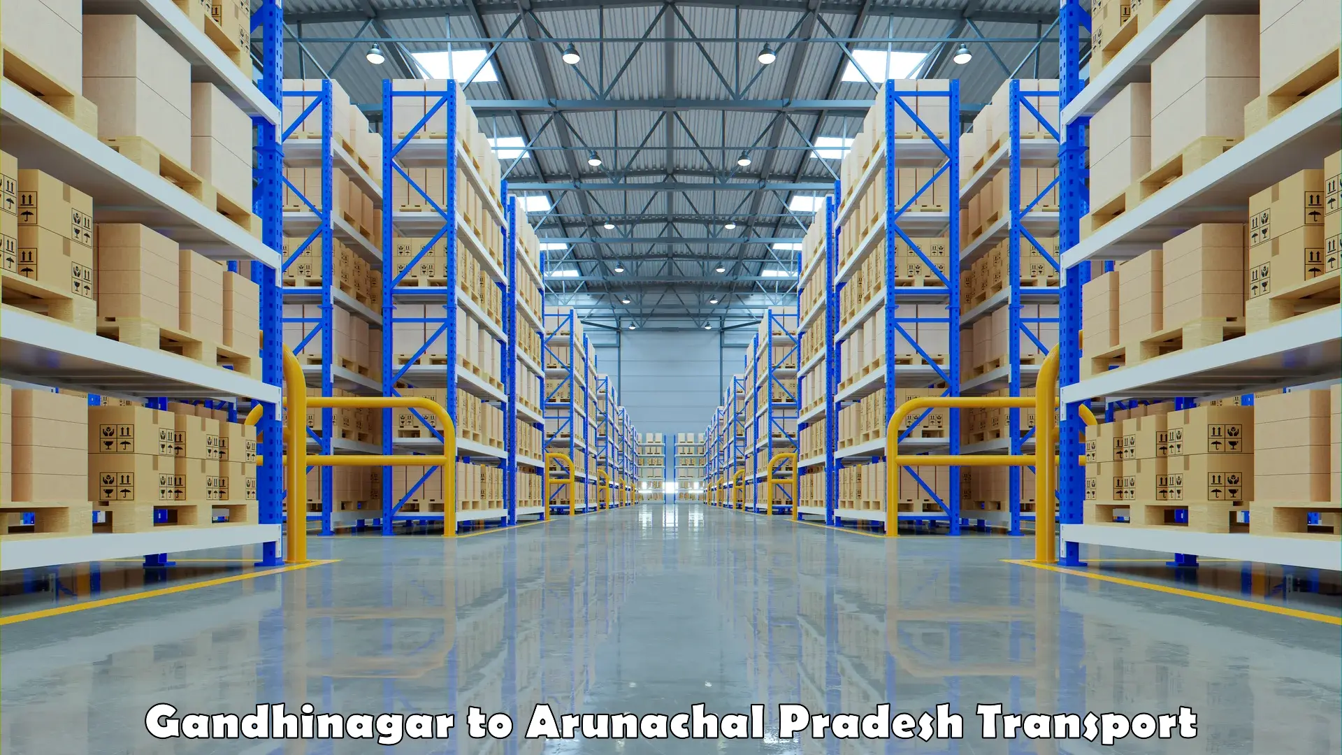 Interstate goods transport in Gandhinagar to Namsai