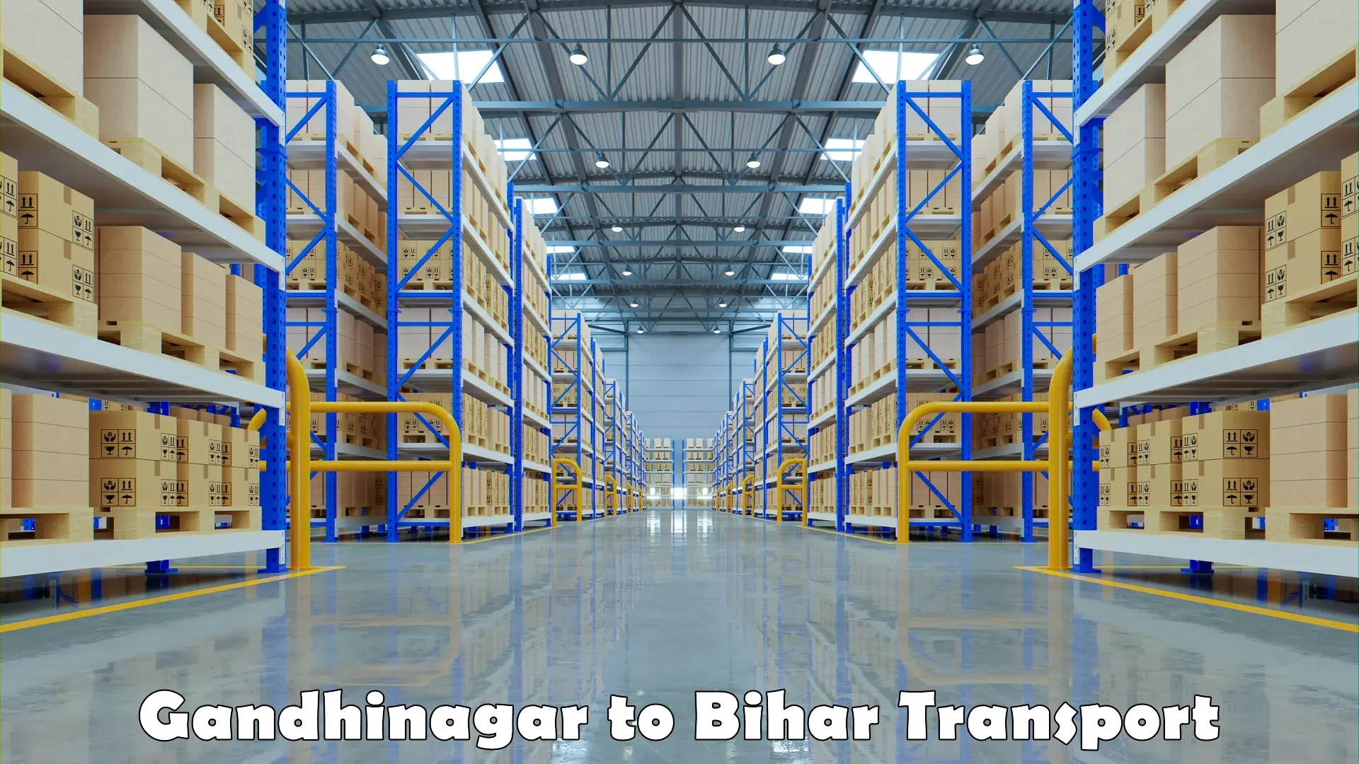 Interstate goods transport Gandhinagar to Baniapur