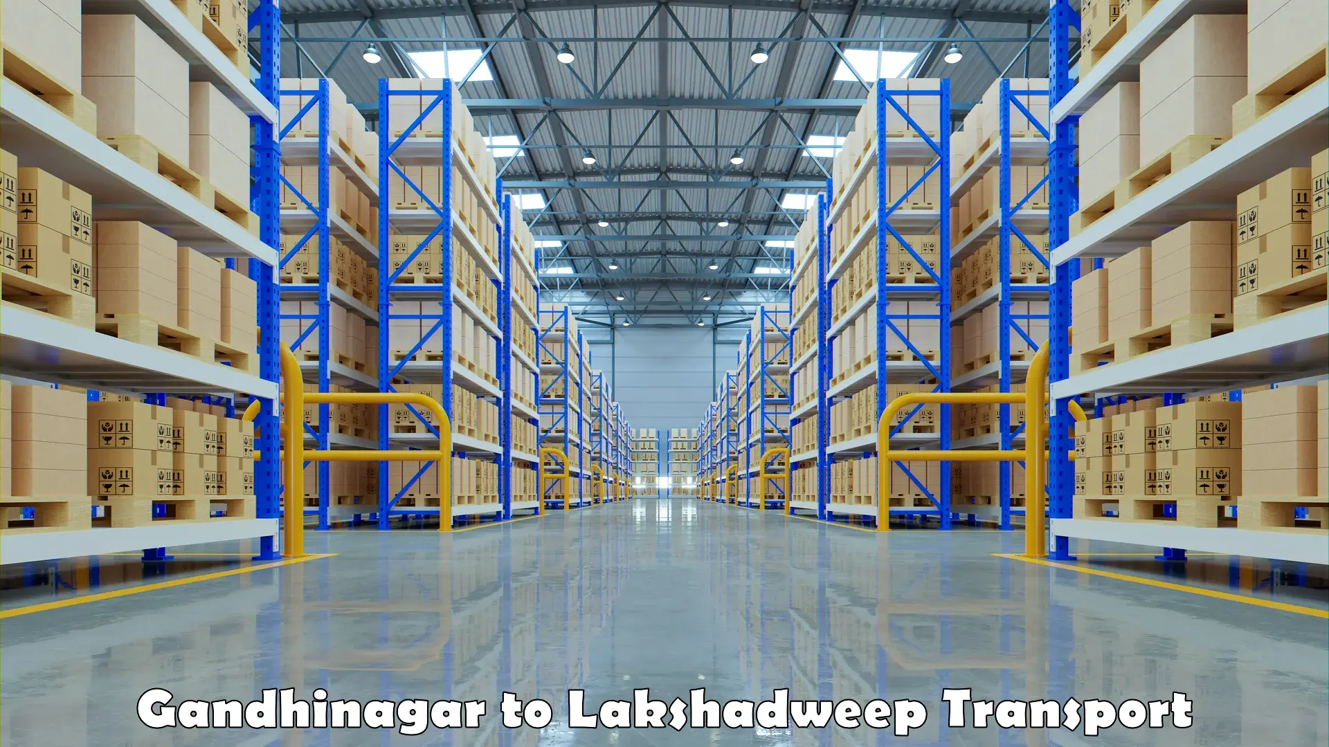 Cargo transportation services in Gandhinagar to Lakshadweep