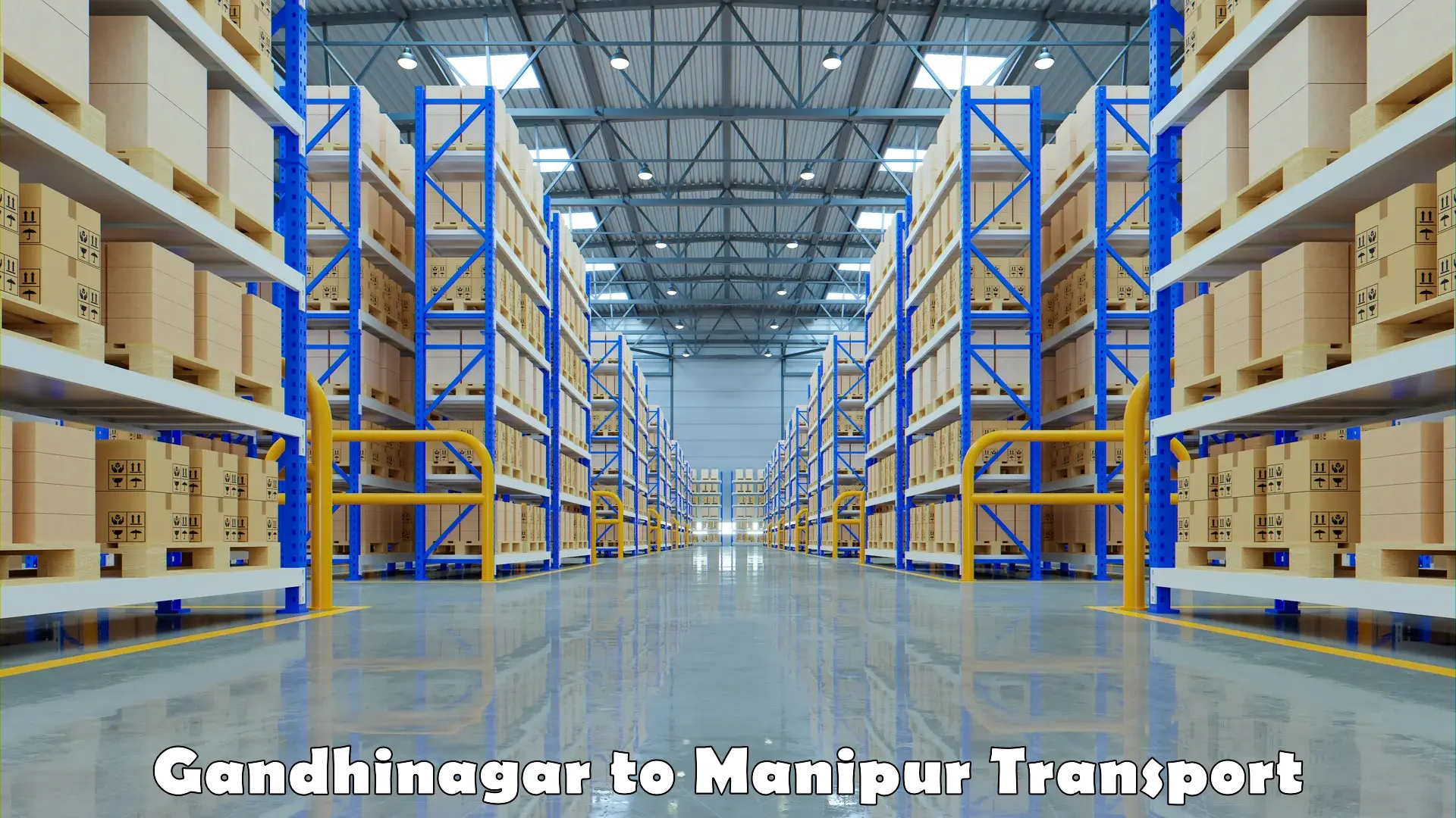 Two wheeler parcel service Gandhinagar to NIT Manipur