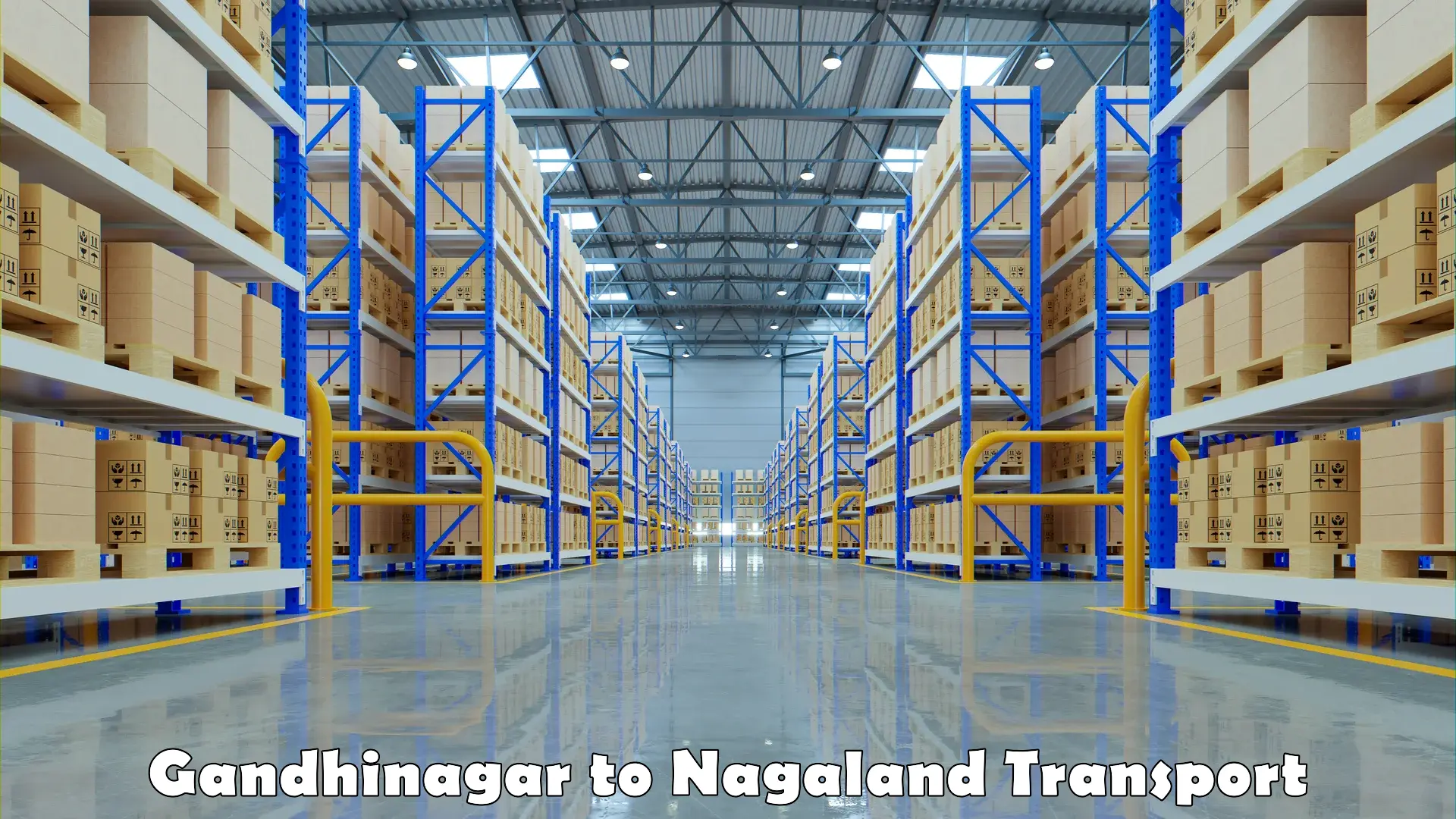 India truck logistics services in Gandhinagar to Phek