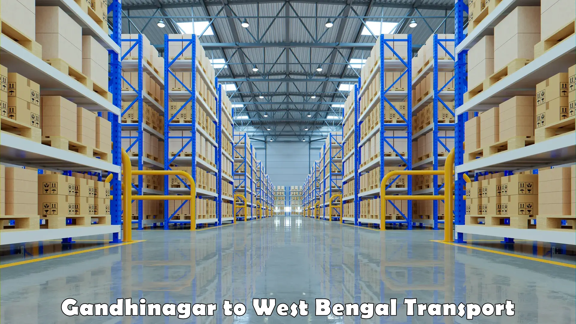 Air cargo transport services Gandhinagar to Visva Bharati Santiniketan