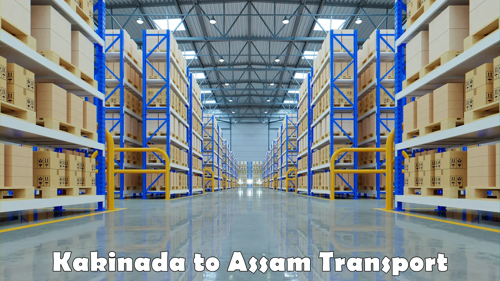 Vehicle transport services Kakinada to Assam
