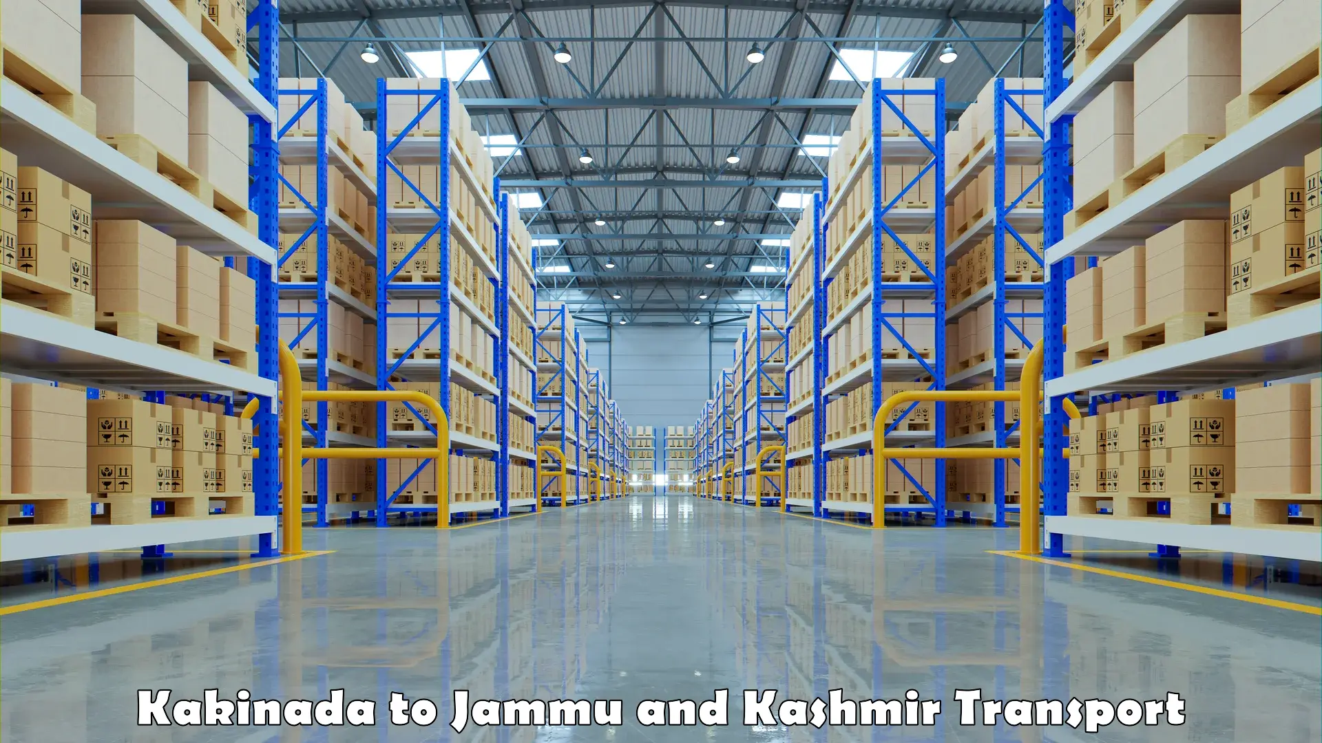 Two wheeler parcel service Kakinada to Jammu