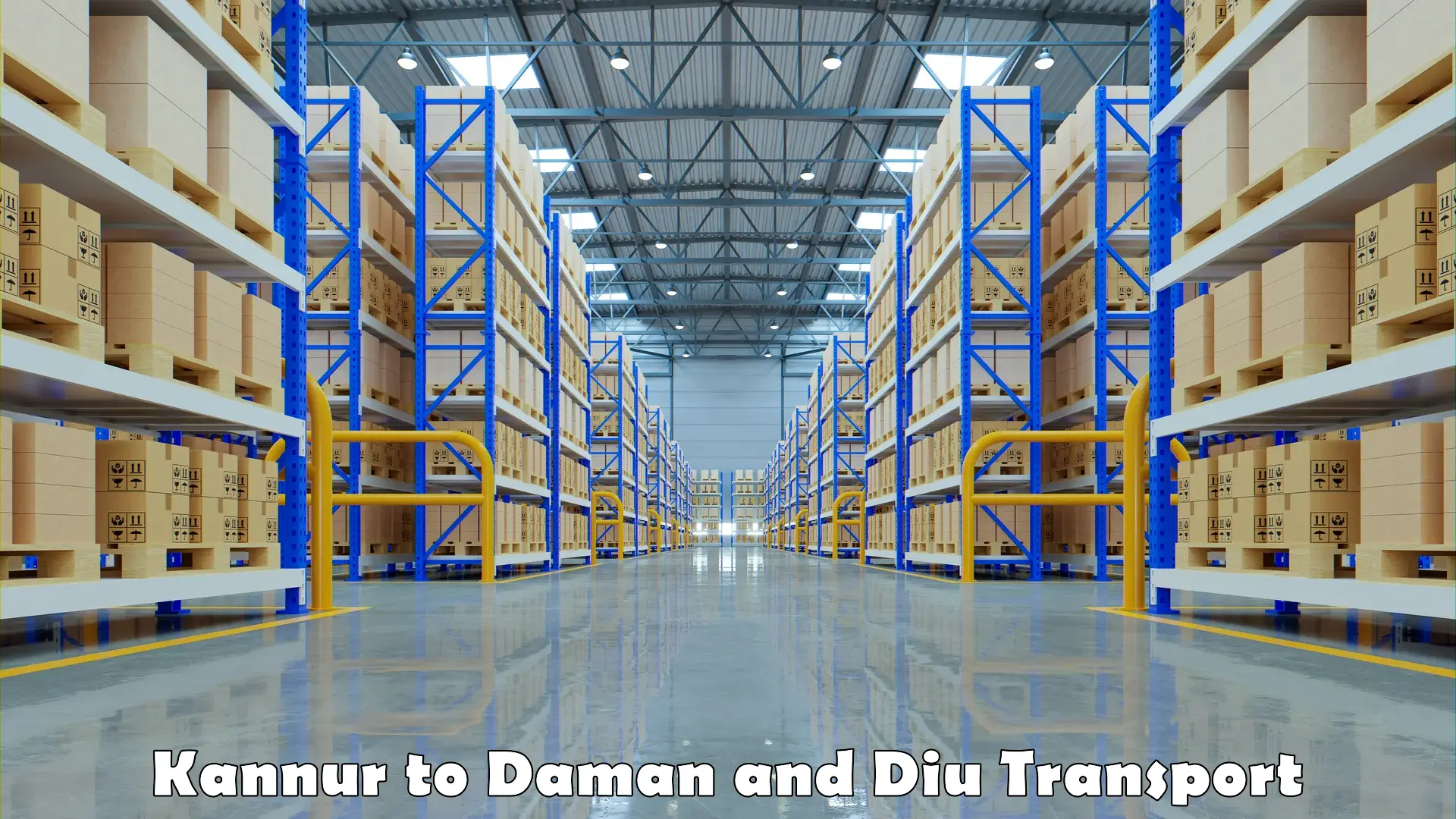 Logistics transportation services Kannur to Diu