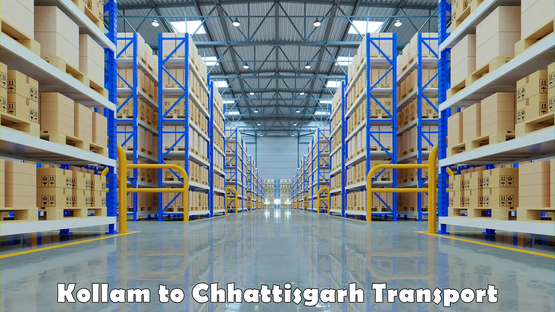 Best transport services in India in Kollam to Chhattisgarh