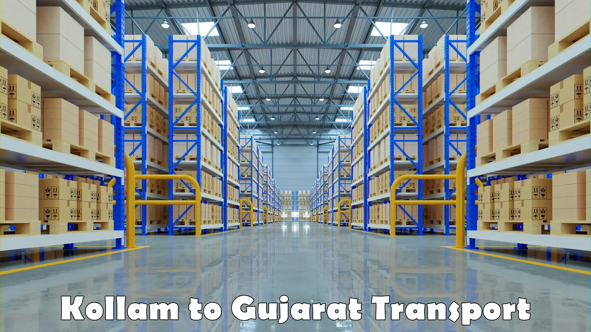Interstate goods transport Kollam to Gujarat