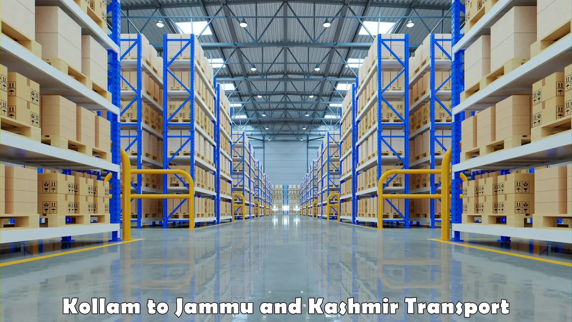 Domestic goods transportation services Kollam to Jammu and Kashmir