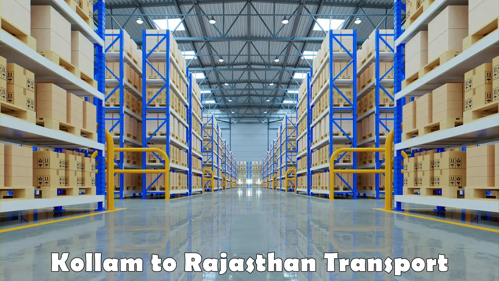 Interstate transport services Kollam to Rajasthan